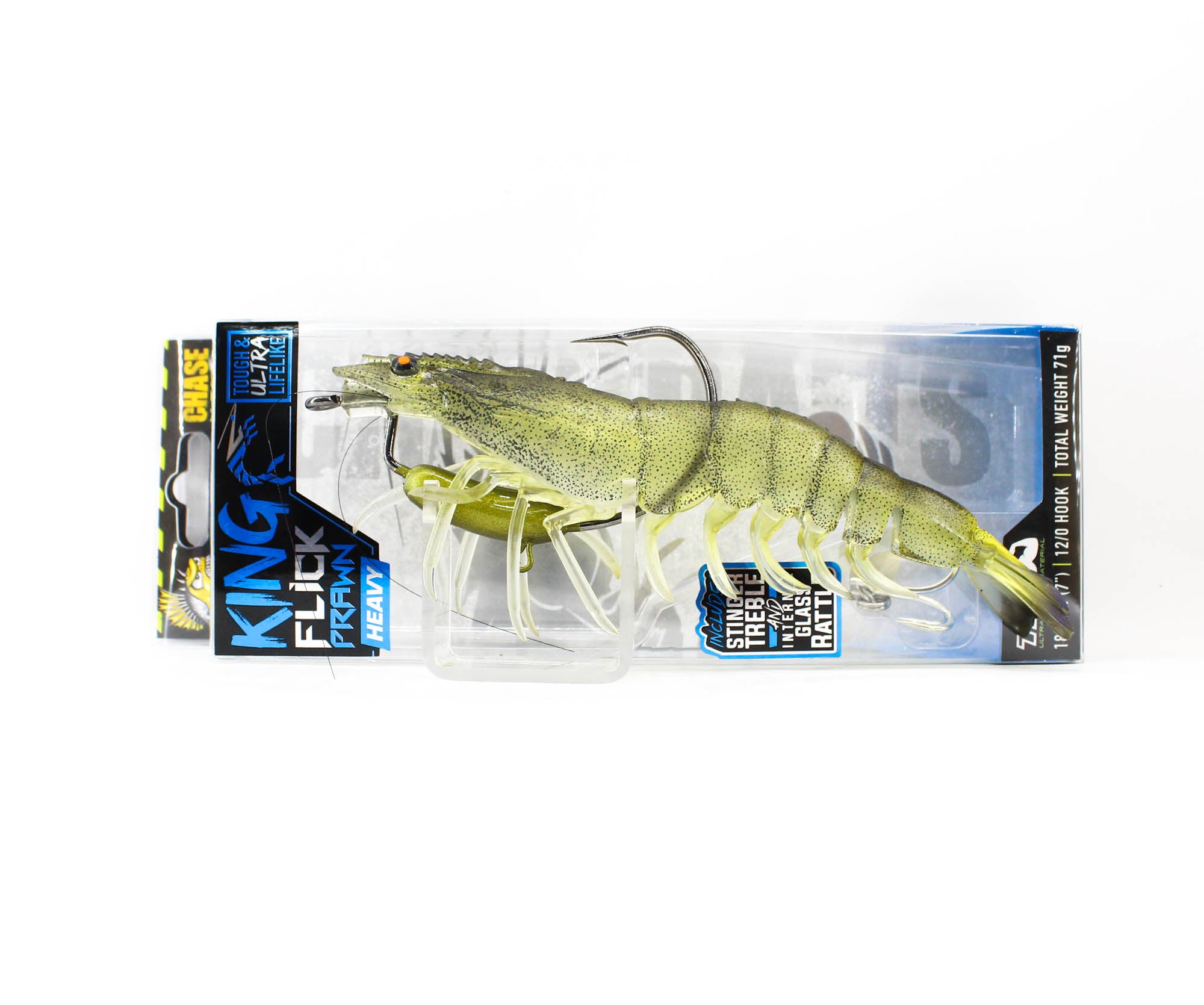 Chasebaits Flick Prawn King Heavy 180 mm 71 grams Sinking Lure 07 (6222)