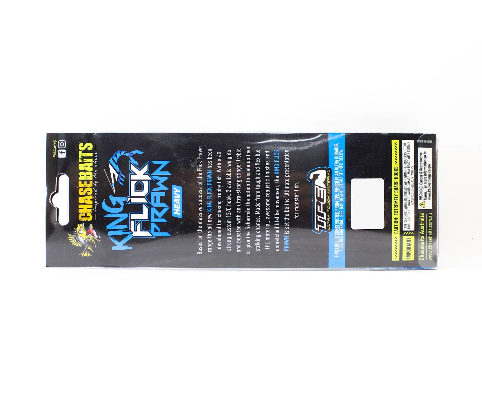 Chasebaits Flick Prawn King Heavy 180 mm 71 grams Sinking Lure 07 (6222)