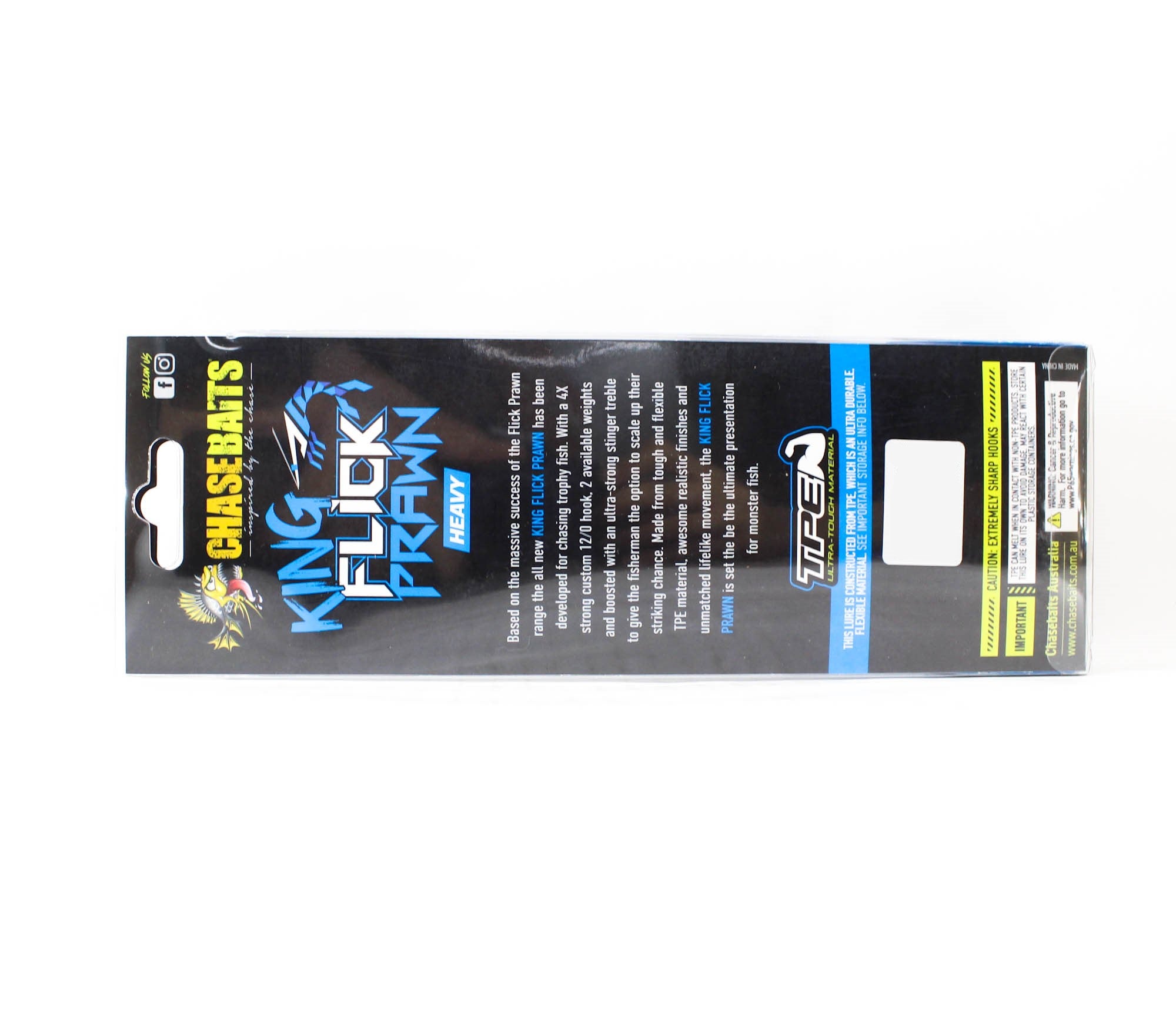 Chasebaits Flick Prawn King Heavy 180 mm 71 grams Sinking Lure 09 (6246)