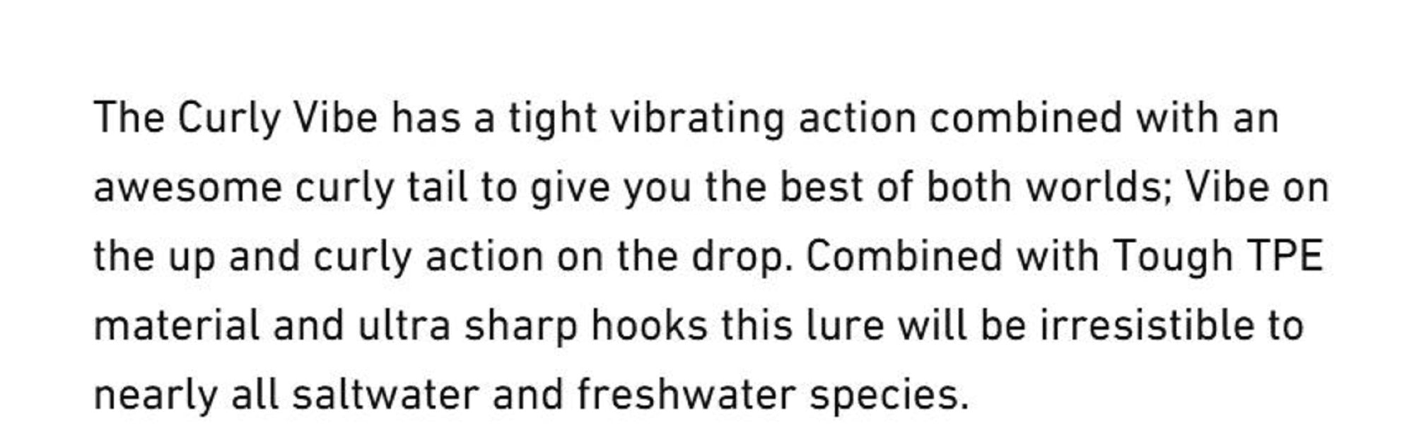 Chasebaits Curly Vibe Heavy 85 mm 23 grams Sinking Lure 11 (6659)