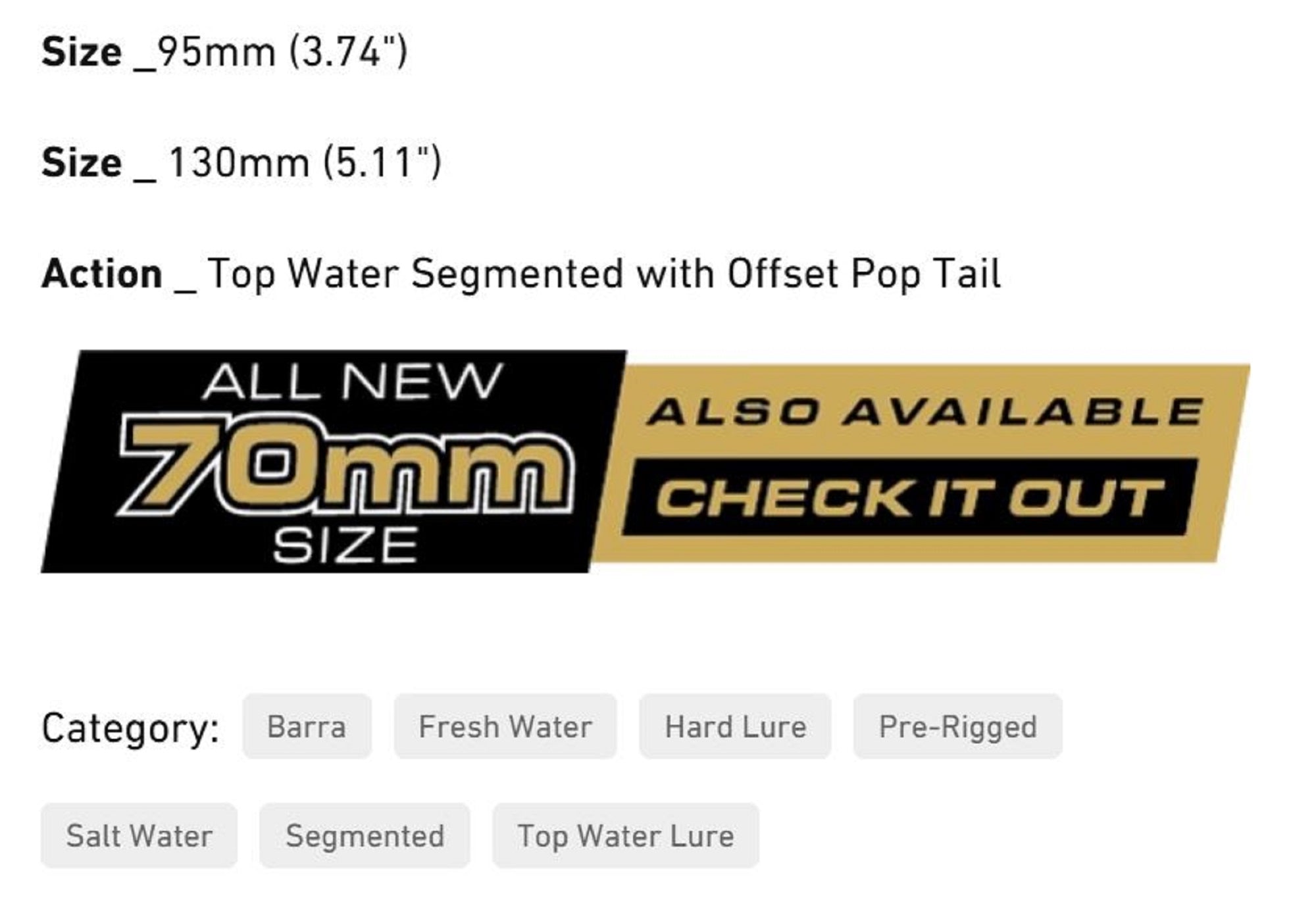 Chasebaits Drunken Mullet 130 mm 37 grams Floating Lure 09 (7083)