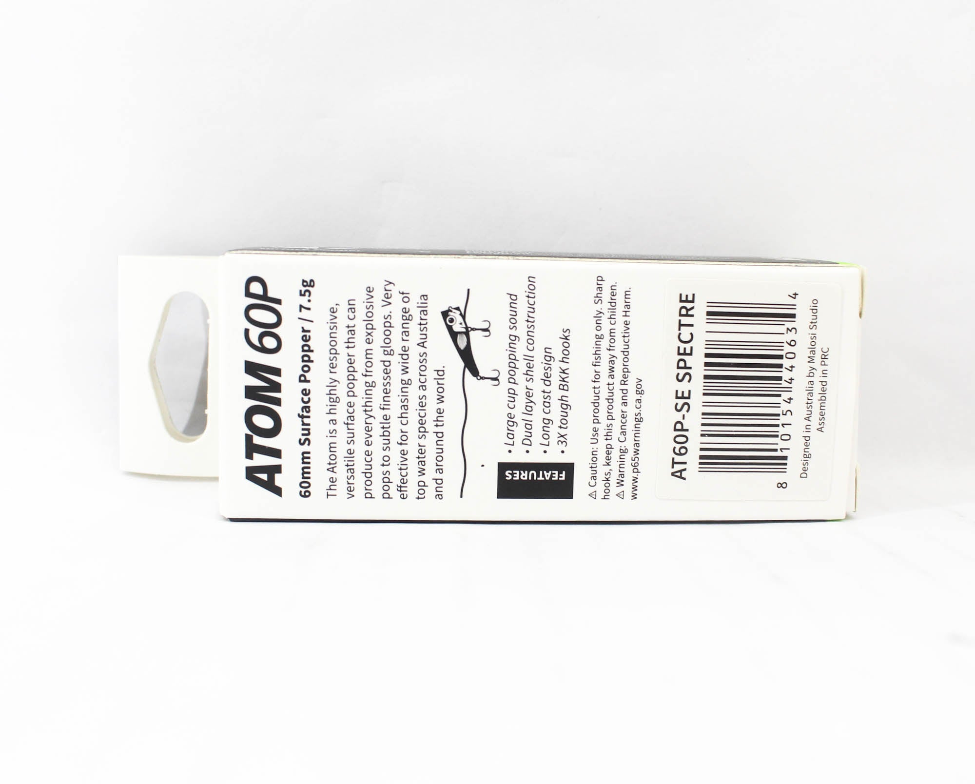 Malosi AT60P-SE Popper Micro Atom 60P Floating Lure Spectre (0634)