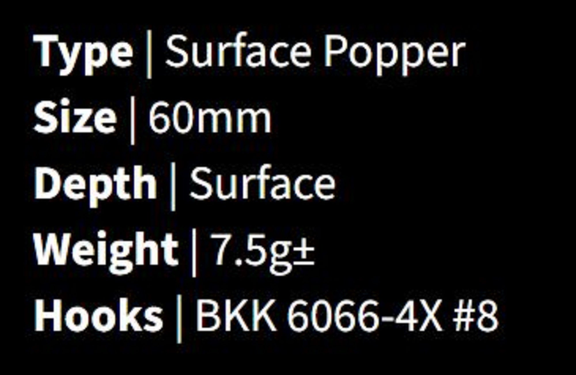 Malosi AT60P-SE Popper Micro Atom 60P Floating Lure Spectre (0634)