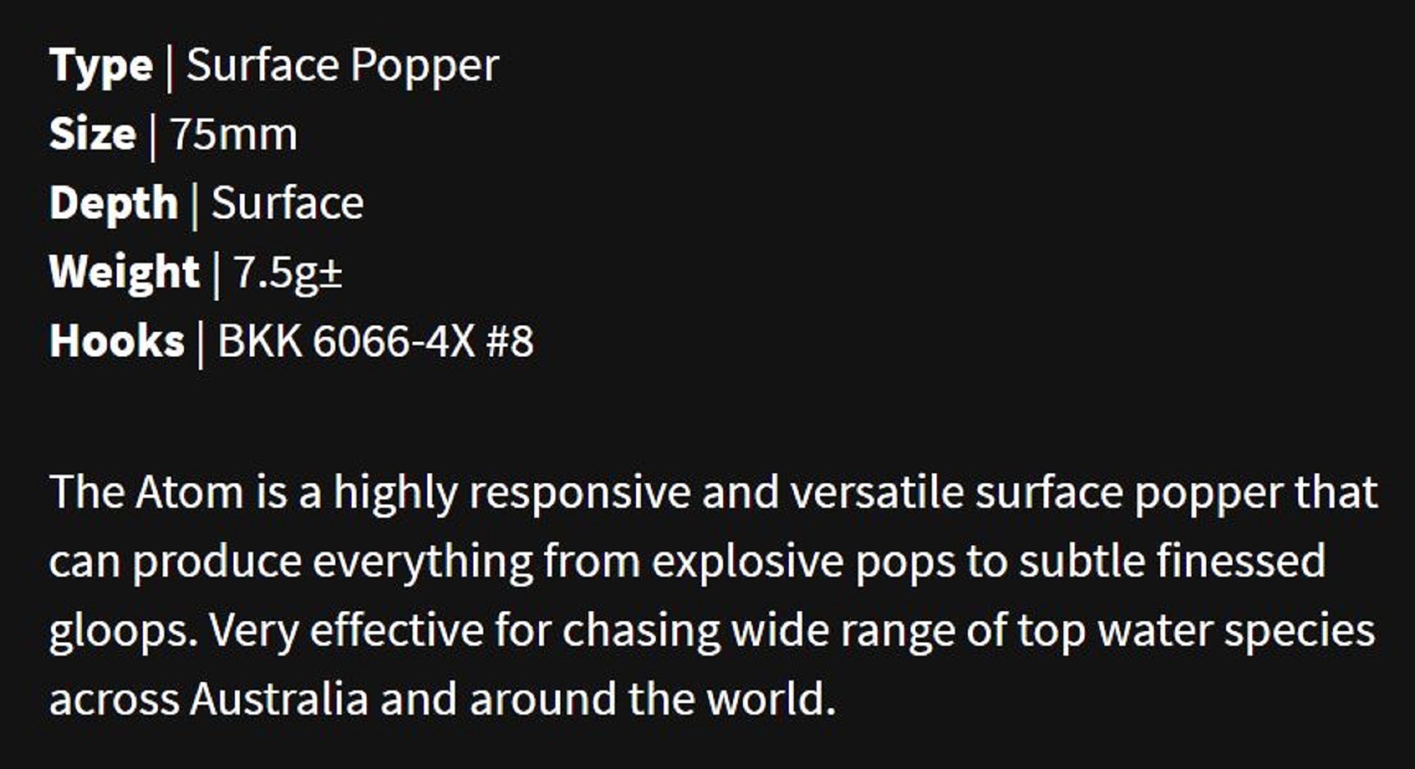 Malosi AT60P-ER Popper Micro Atom 60P Floating Lure Ether (0665)