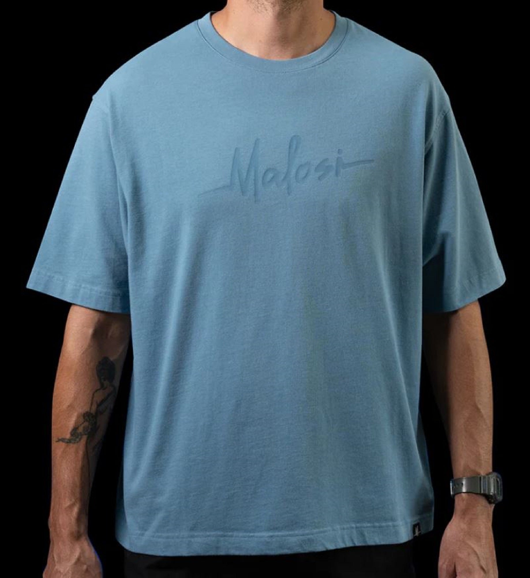 Malosi MAL-AP001-BLU-L Tee Shirt Staple Blue Size L (2379)
