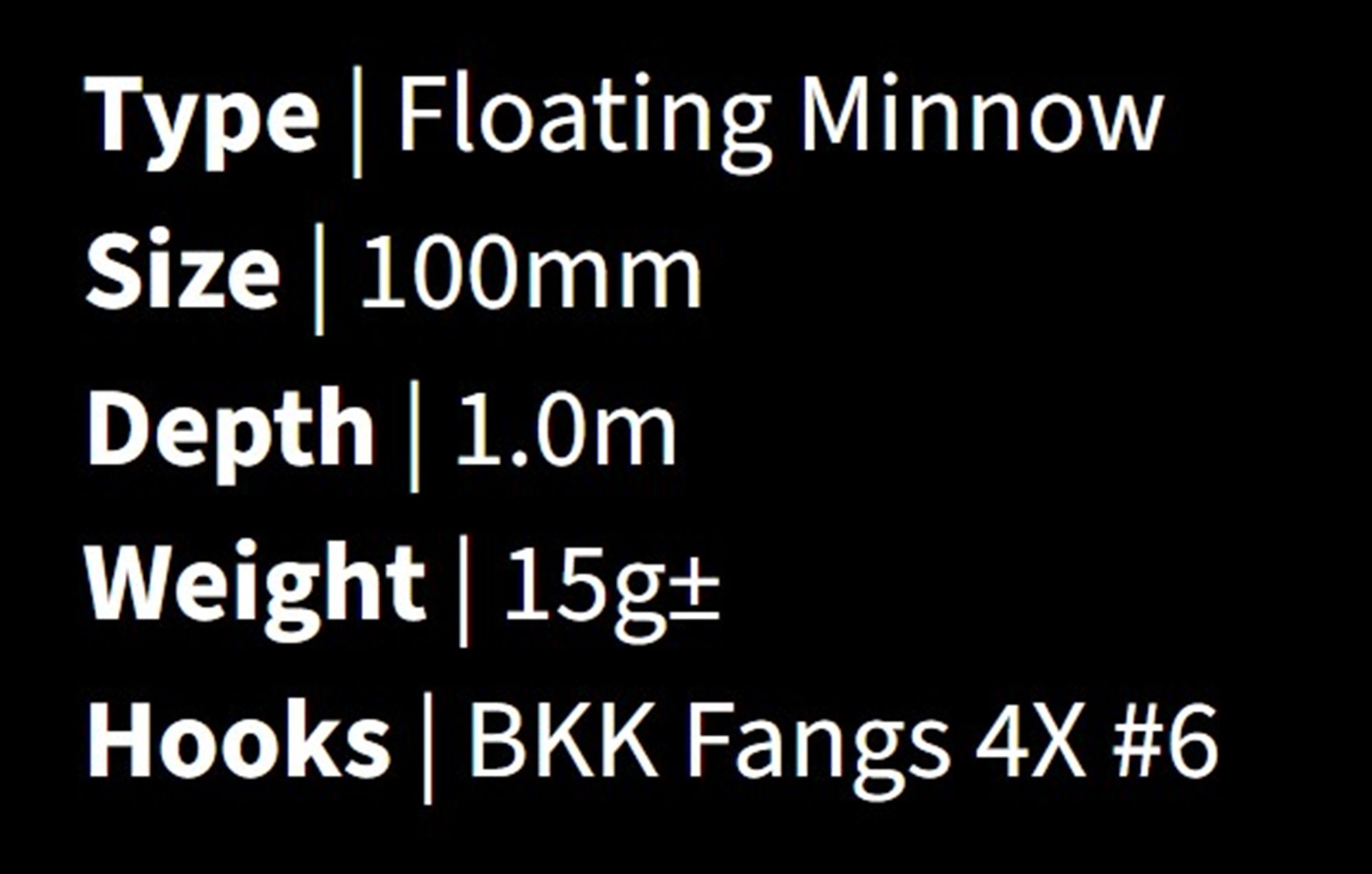 Malosi SHE100F-AO Staple Hero 100F Floating Lure Albino (2959)
