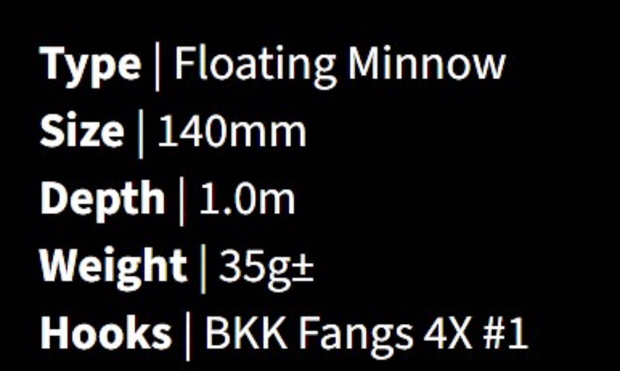 Malosi SHE140F-FI Staple Hero 140F Floating Lure Fusi (3222)
