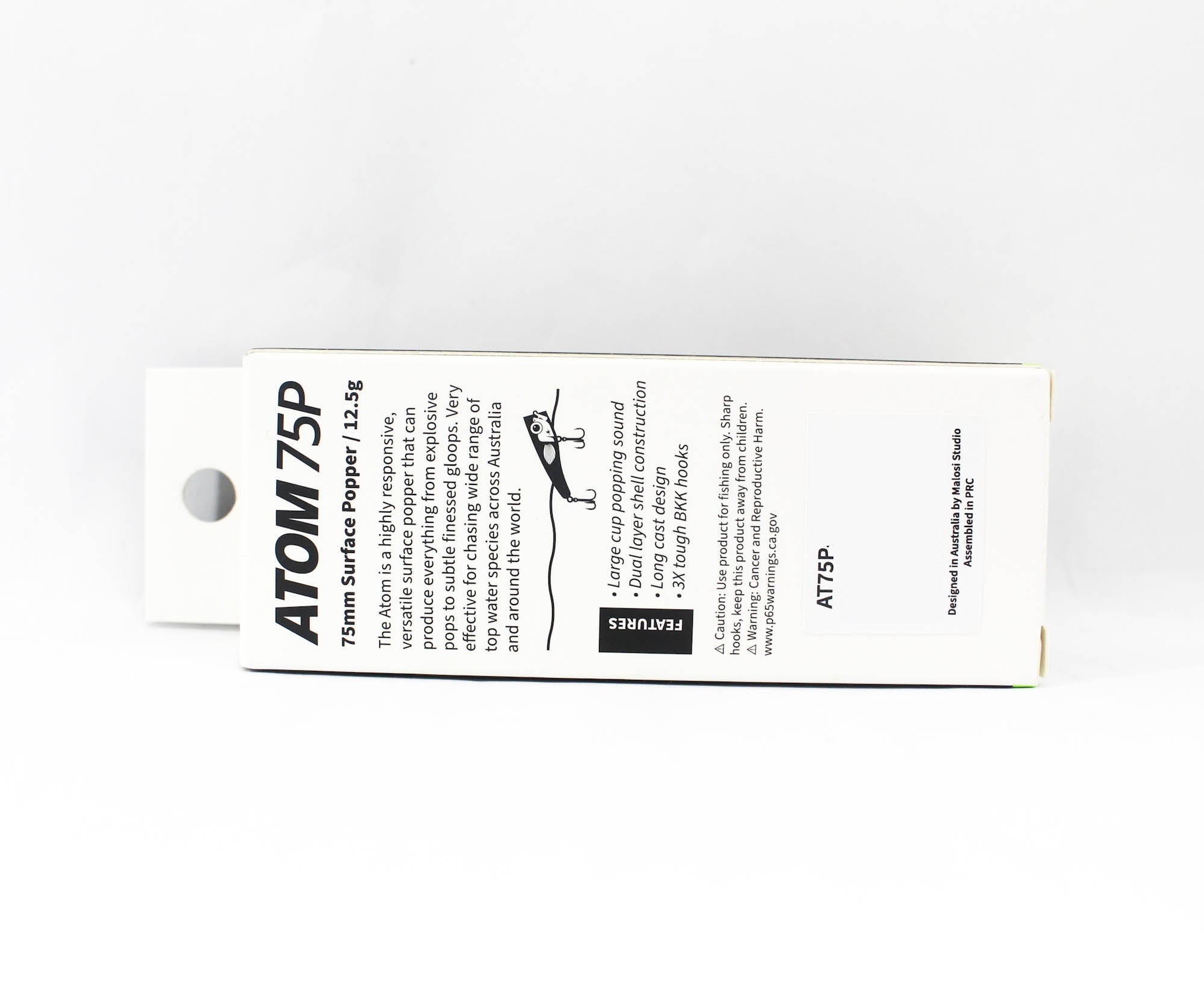 Malosi AT75P-WI Popper Micro Atom 75P Floating Lure Wasabi (4557)