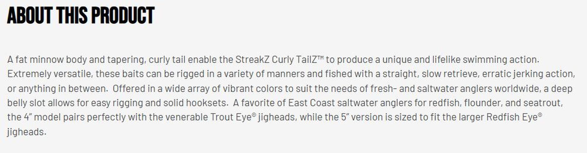 Zman Soft Lure StreakZ Curly TailZ 7 Inch 3/Pack Pearl (1926)