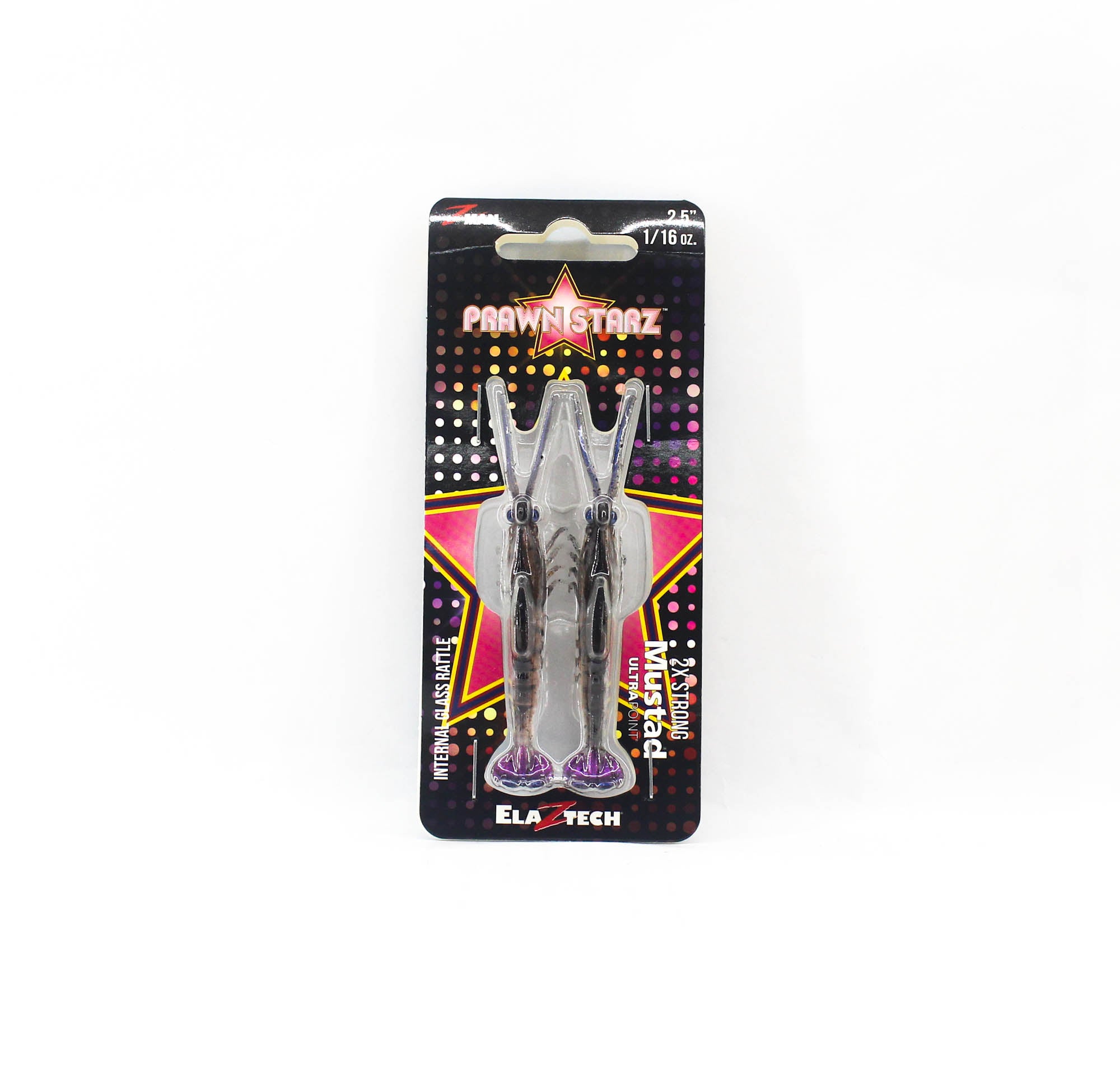 Zman Soft Lure PrawnstarZ 2.5 Inch 2/Pack Natural Shrimp (2480)