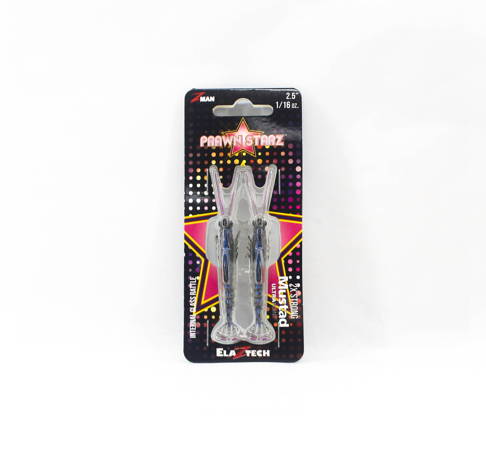 Zman Soft Lure PrawnstarZ 2.5 Inch 2/Pack White Shrimp (2503)