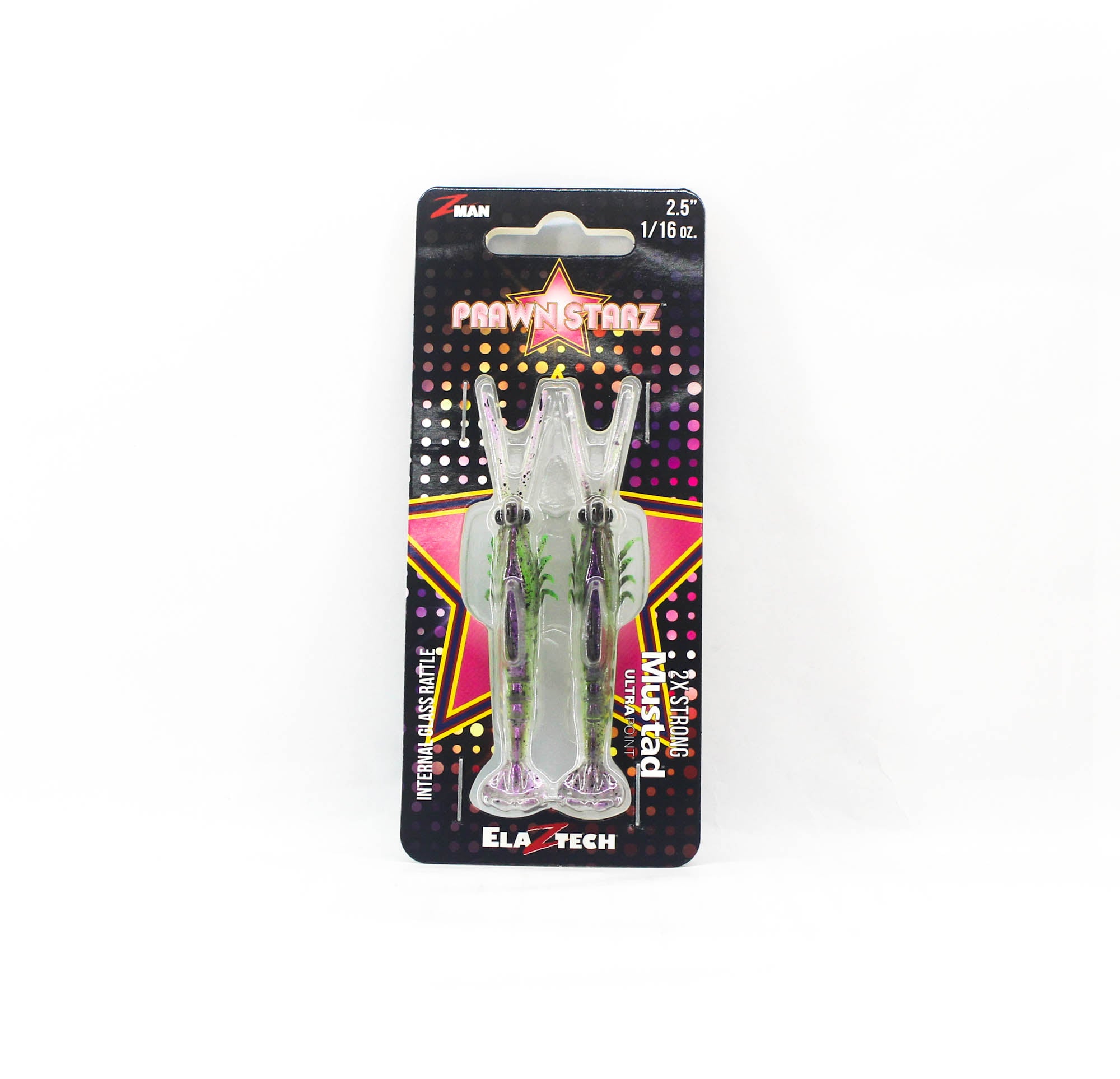 Zman Soft Lure PrawnstarZ 2.5 Inch 2/Pack Purple Death (2589)