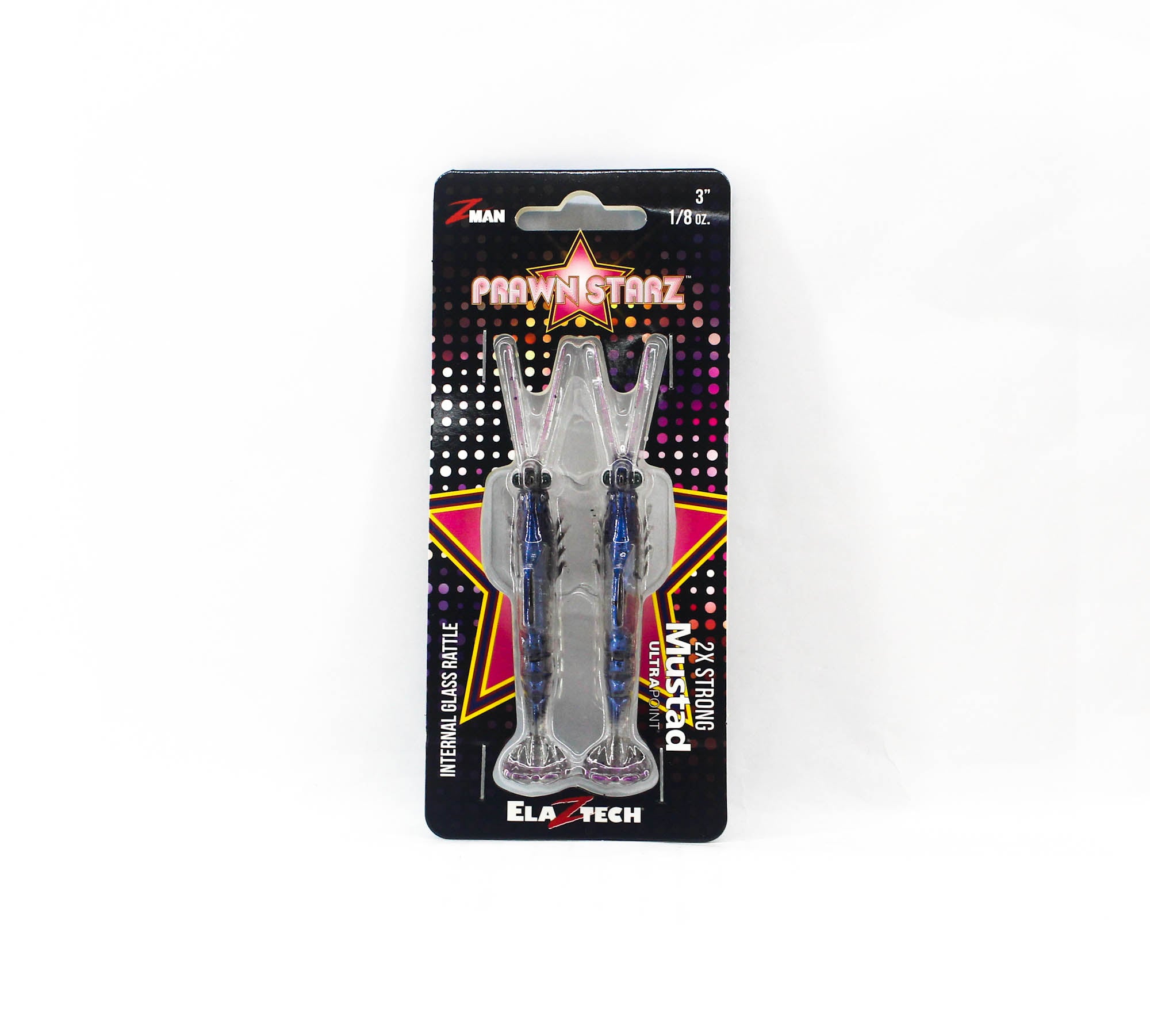 Zman Soft Lure PrawnstarZ 3 Inch 2/Pack White Shrimp (2626)