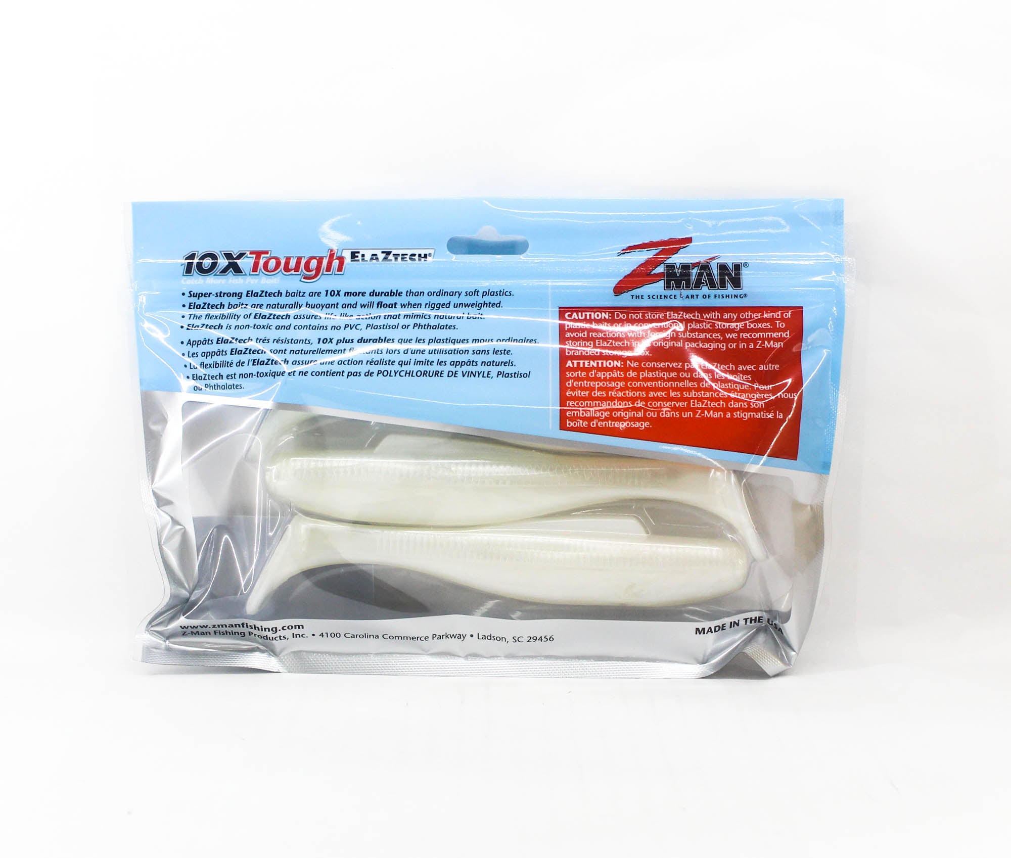 Zman Soft Lure Diezel MinnowZ 6 Inch 3/Pack Pearl (4422)
