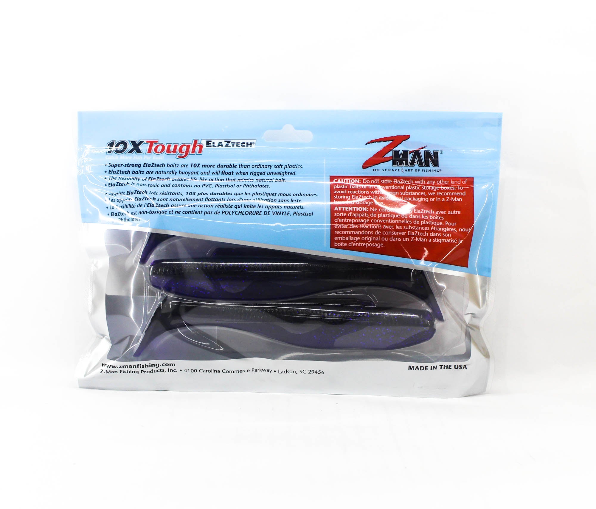 Zman Soft Lure Diezel MinnowZ 6 Inch 3/Pack Purple Demon (4484)