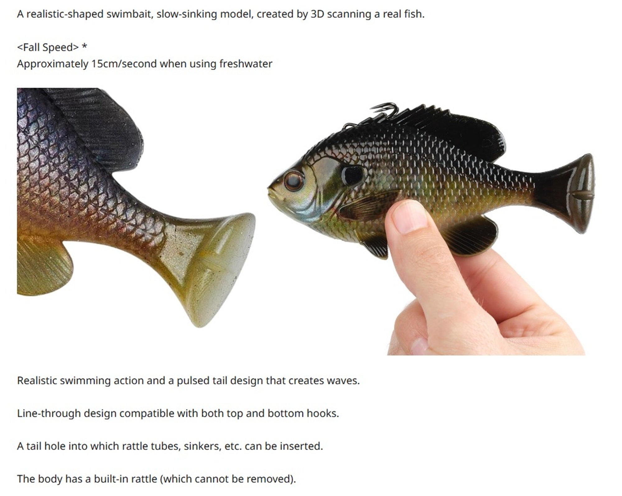 Savage Gear 3D LT Pluse Tail SS Slow Sinking 5.5 Inch White Gill (4199)