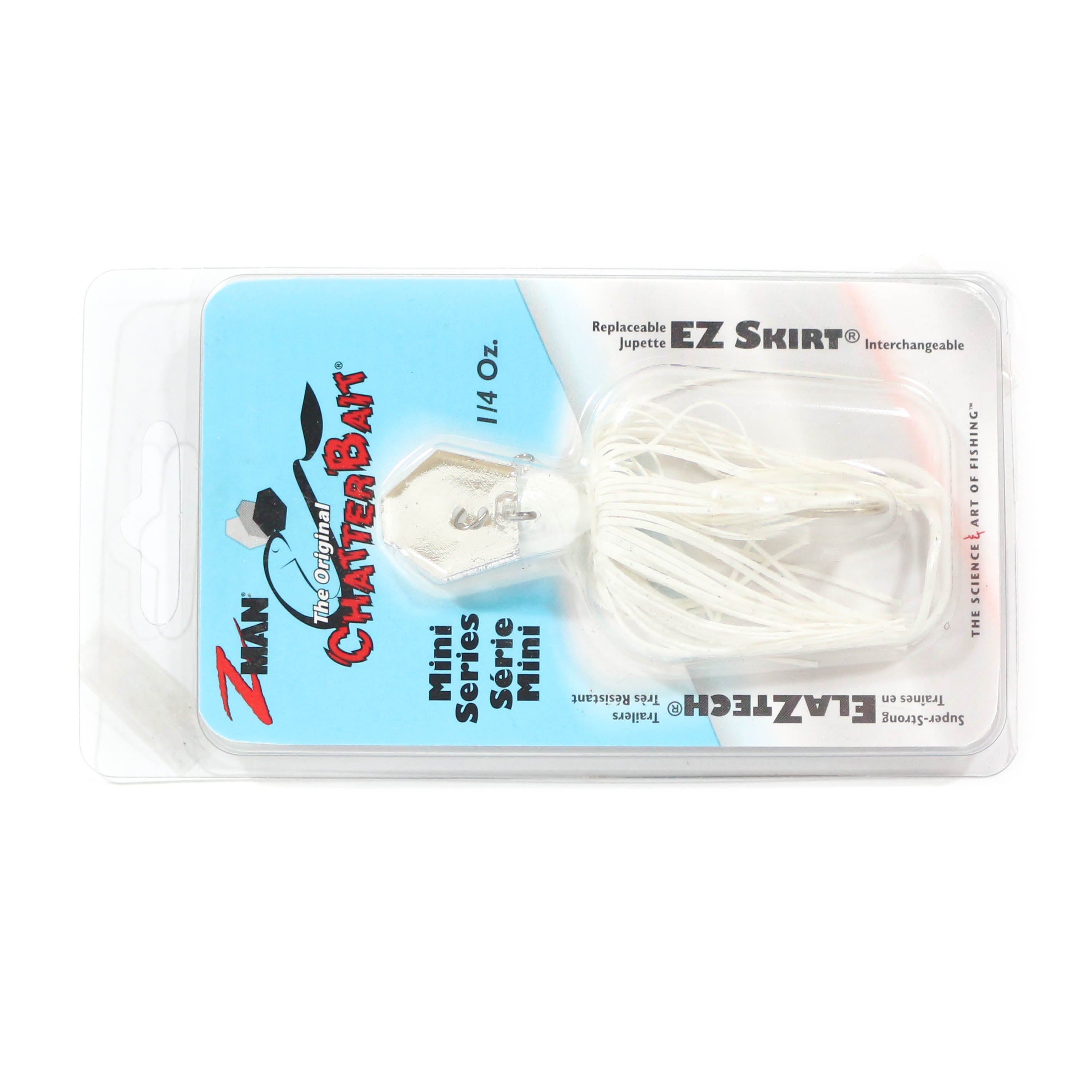 Zman Chatterbait Mini 1/4 oz Sinking Lure White (0211)