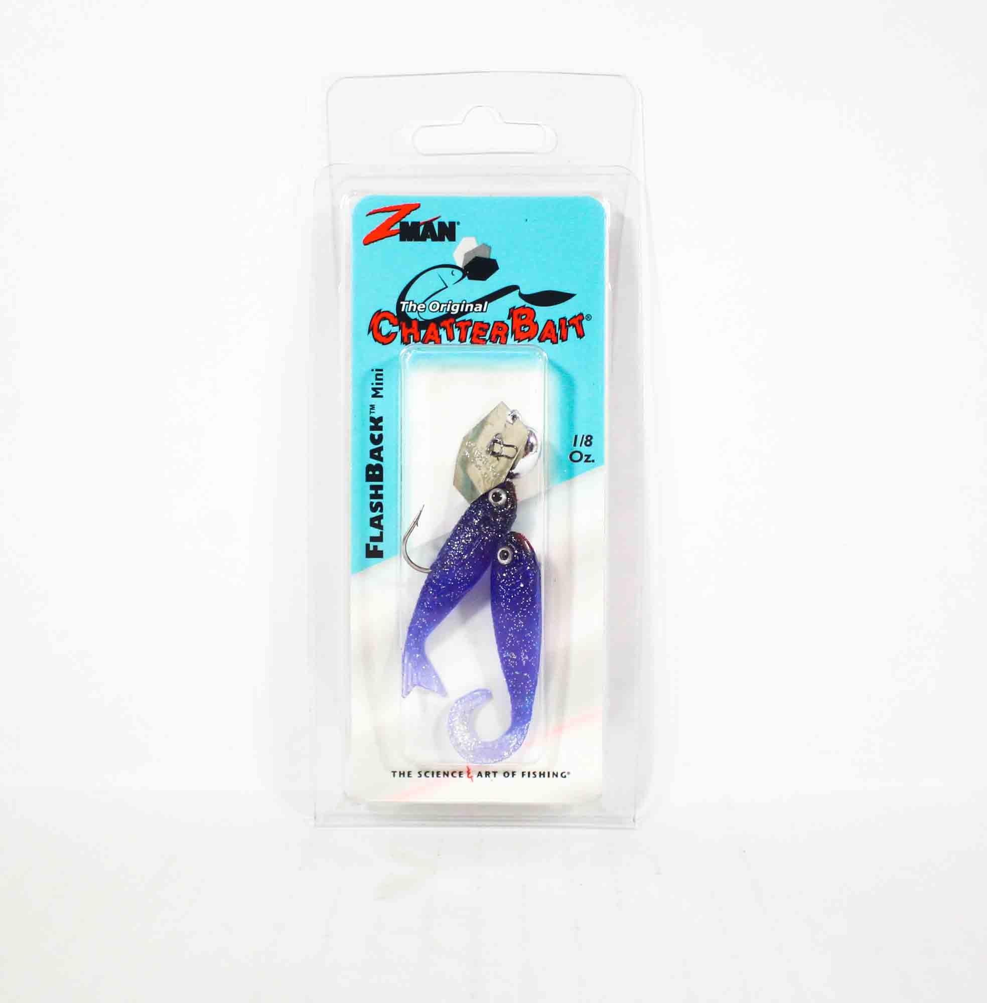 Zman Chatterbait Flashback Mini 1/8 Oz Silver Blue (0389)