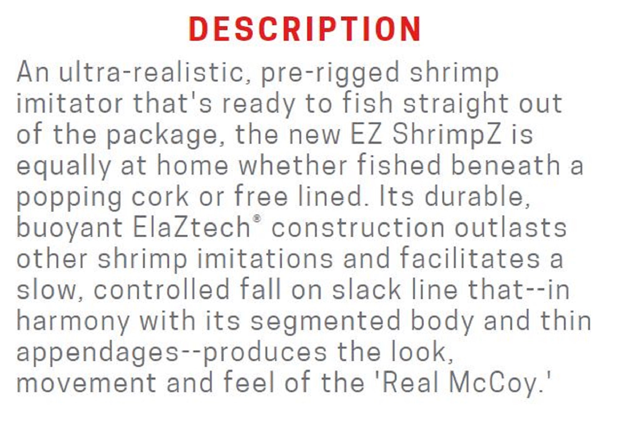 Zman Soft Lure Shrimpz Rigged 3.5 Inch 2/Pack Glow Chart Tail (1447)