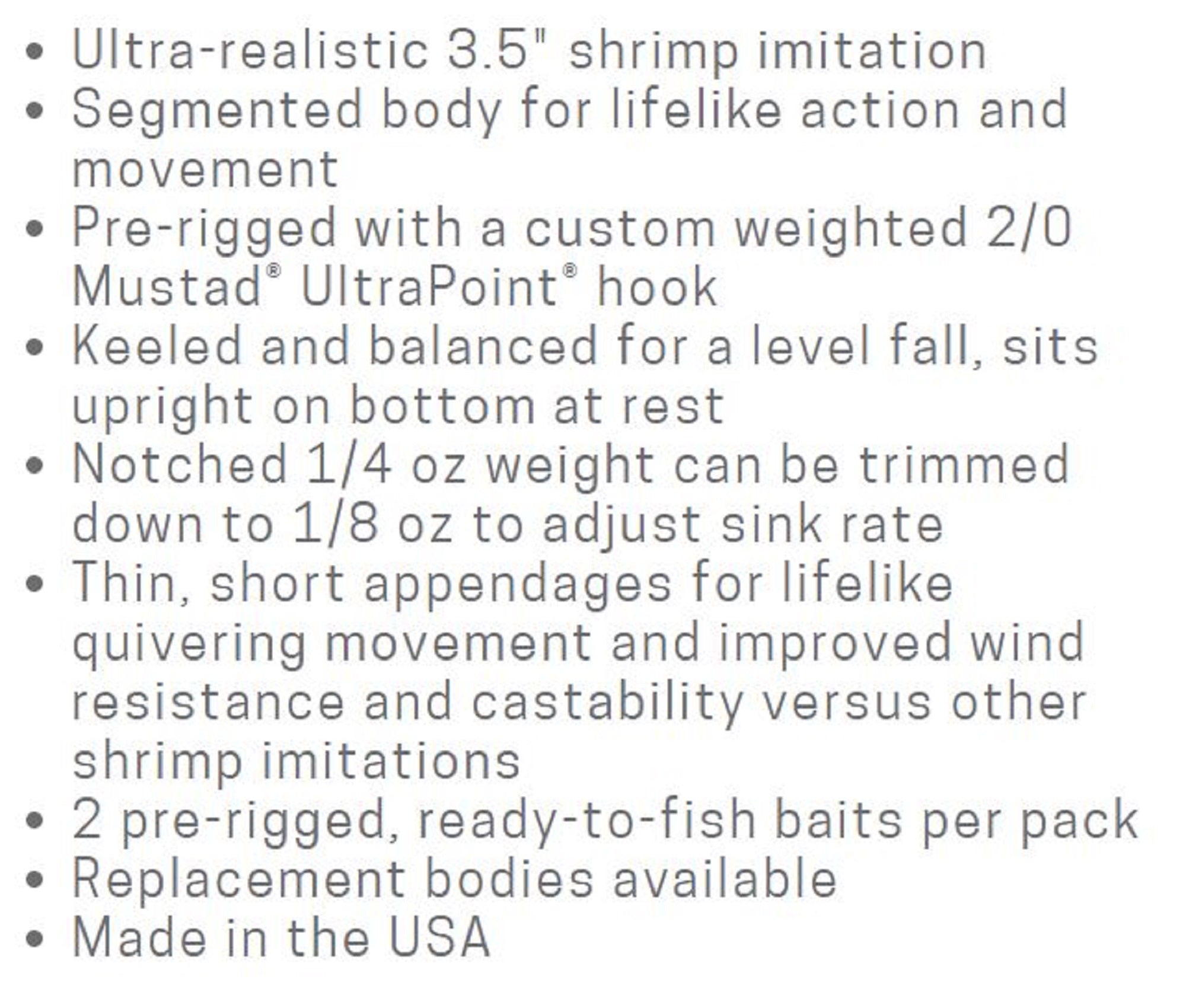 Zman Soft Lure Shrimpz Rigged 3.5 Inch 2/Pack Glow Chart Tail (1447)