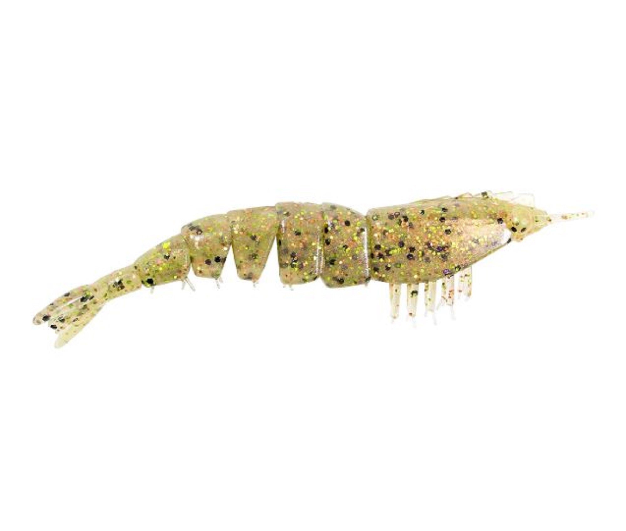Zman Soft Lure Shrimpz 3.5 Inch 4/Pack Greasy Prawn (2352)