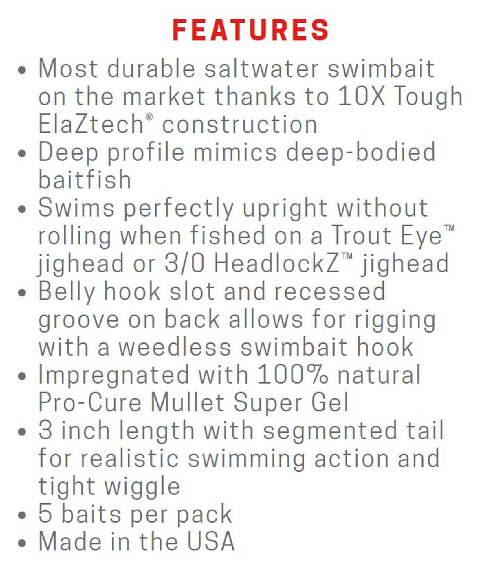 Zman Soft Lure Scented PogyZ 3 Inch 5/Pack Pearl (2383)