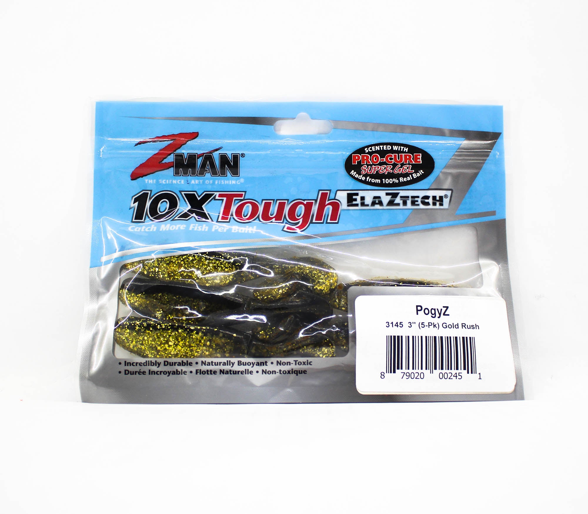 Zman Soft Lure PogyZ 3 Inch 5/Pack Gold Rush (2451)