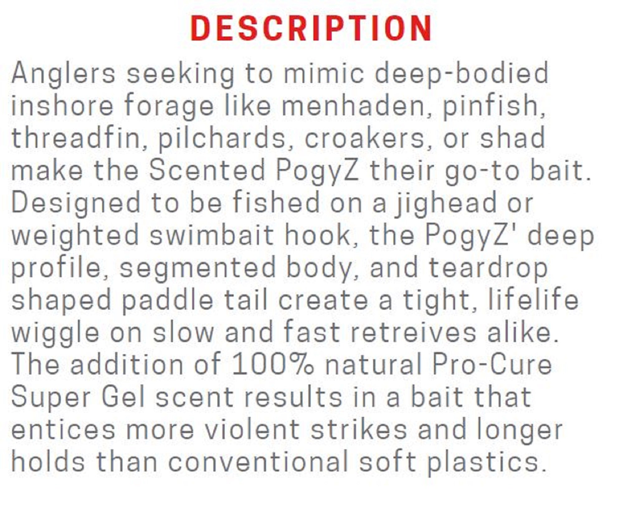 Zman Soft Lure PogyZ 3 Inch 5/Pack Gold Rush (2451)
