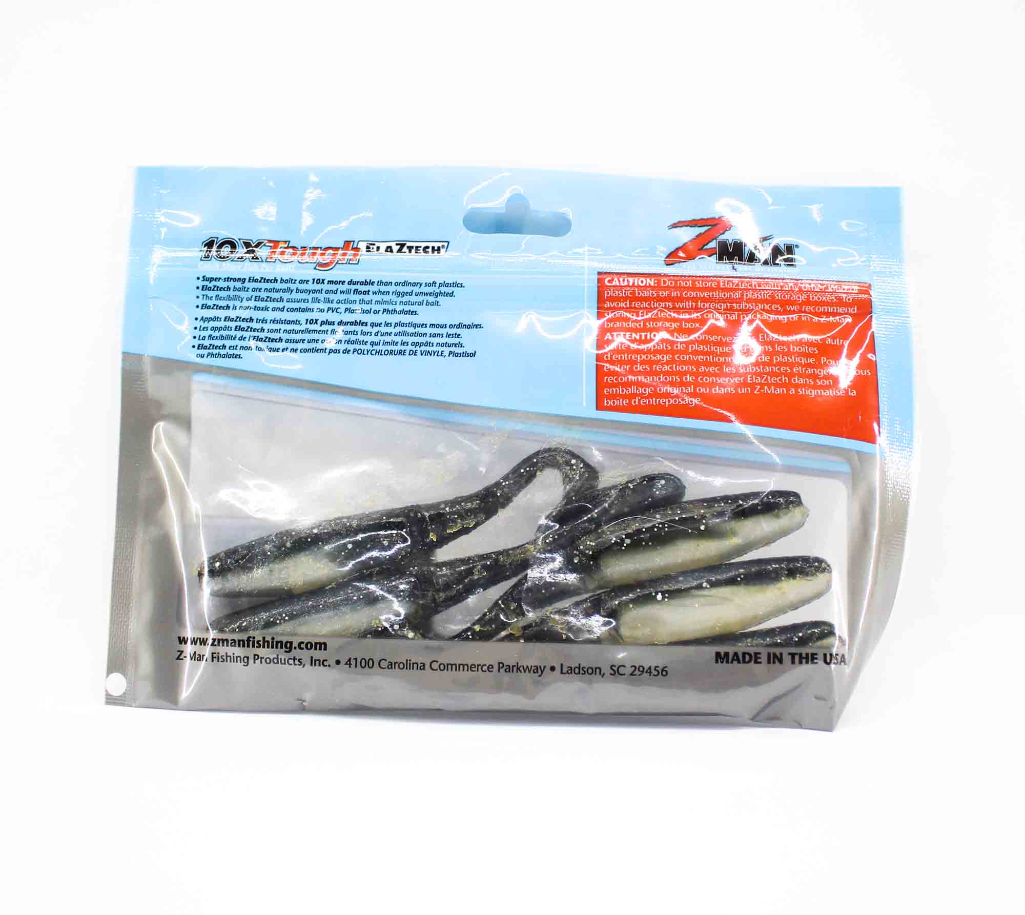 Zman Soft Lure Scented PaddlerZ 4 Inch 5/Pack Mulletron (2505)