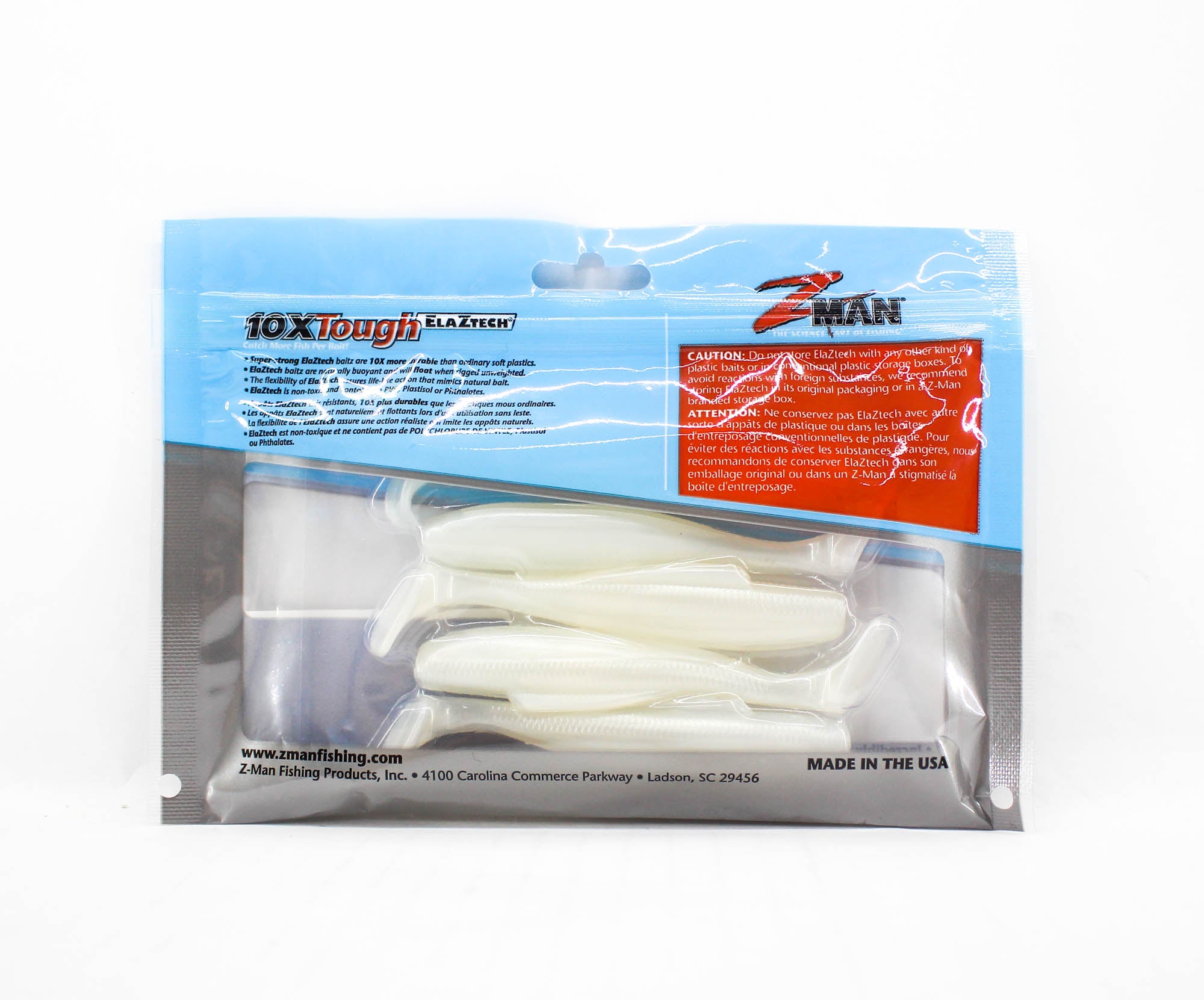 Zman Soft Lure Diezel MinnowZ 4 Inch 5/Pack Pearl (2611)