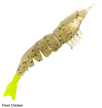 Zman Soft Lure Shrimpz 3.5 Inch 4/Pack Fried Chicken (2871)