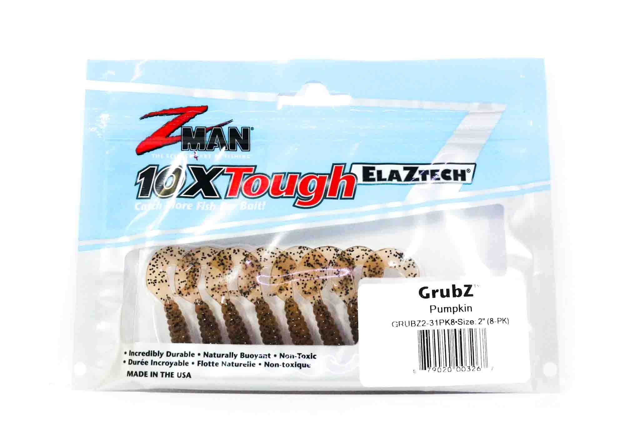 Zman Soft Lure GrubZ 2 Inch 8/Pack Pumpkinseed (3267)