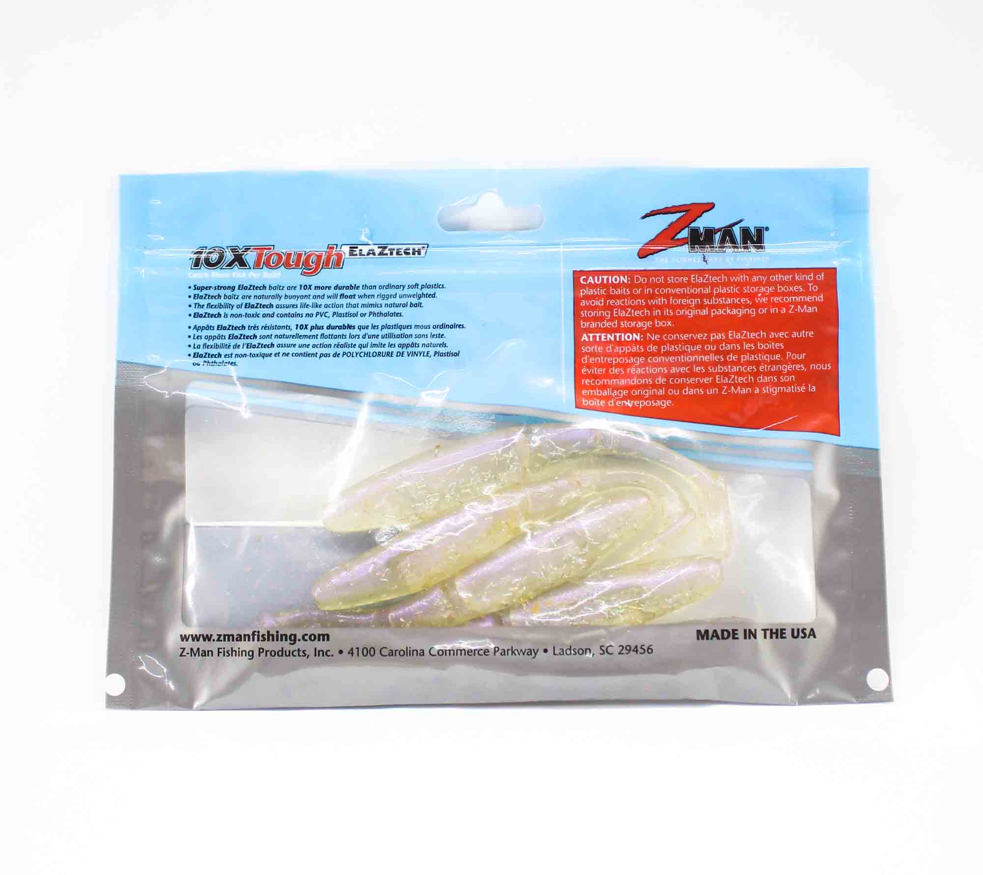 Zman Soft Lure Scented PaddlerZ 4 Inch 5/Pack Opening Night (3410)