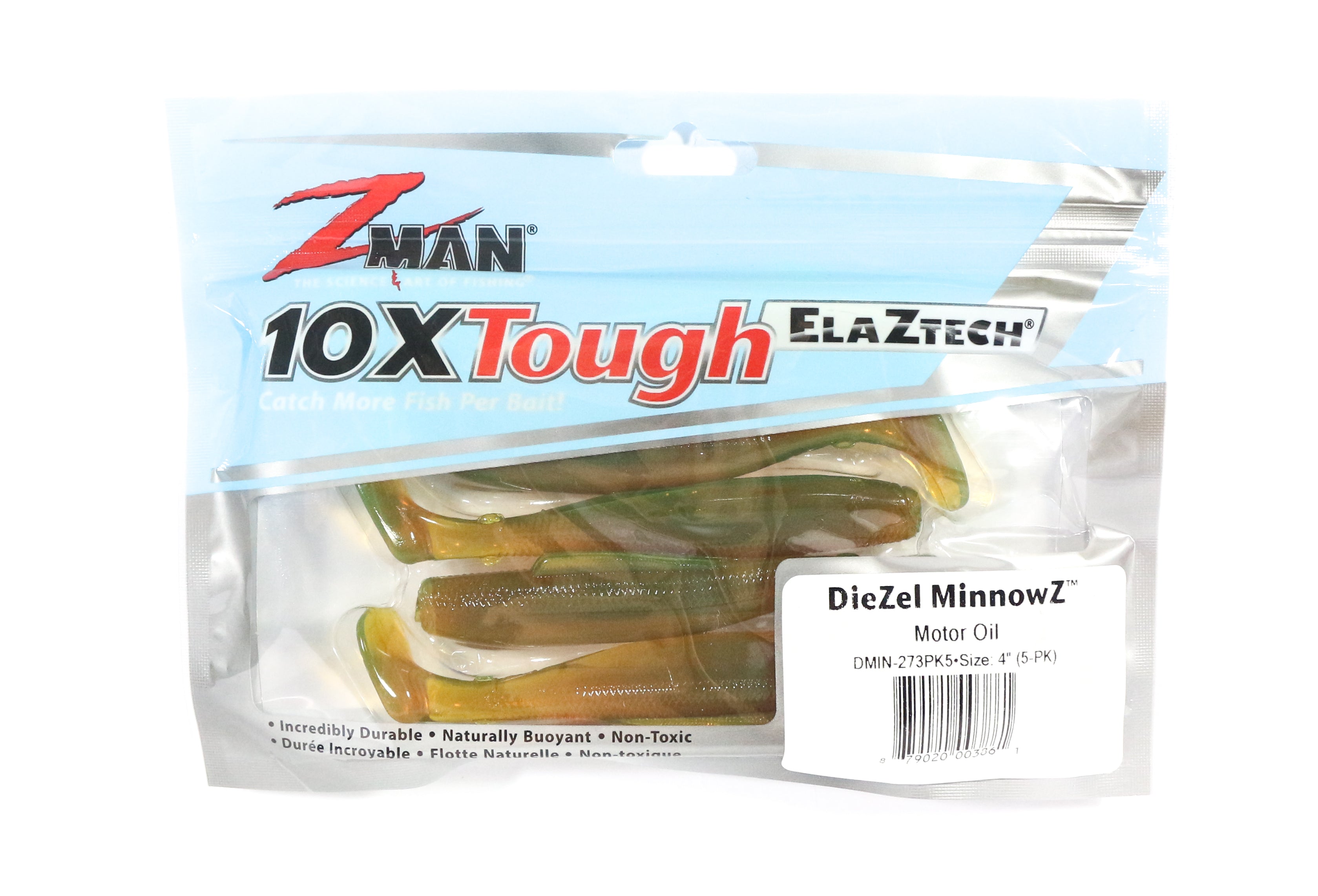 Zman Soft Lure Diezel MinnowZ 4 Inch 5/Pack Motor Oil (3861)