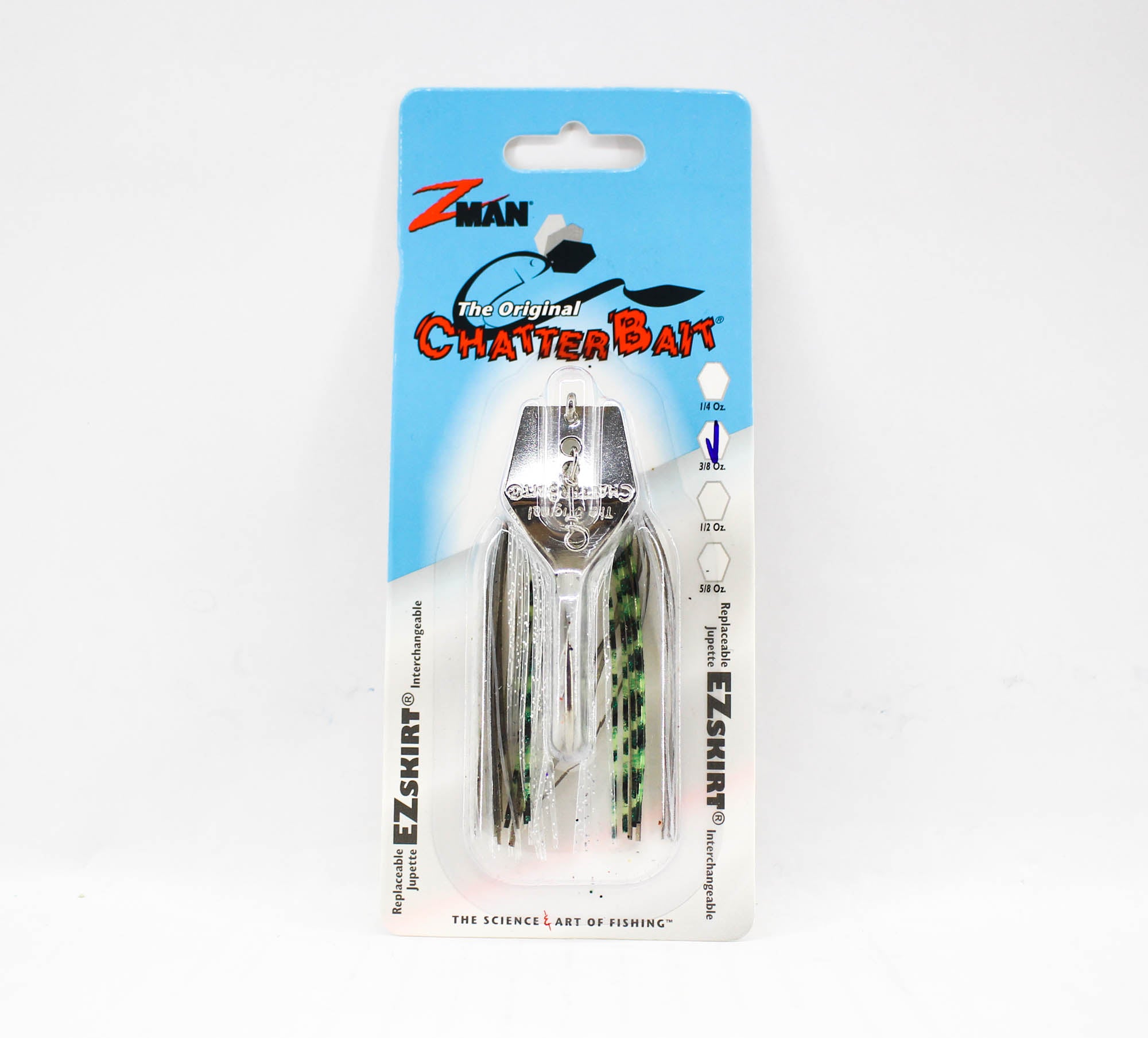 Zman Chatterbait 3/8 oz Sinking Lure Greenback Shad (4035)