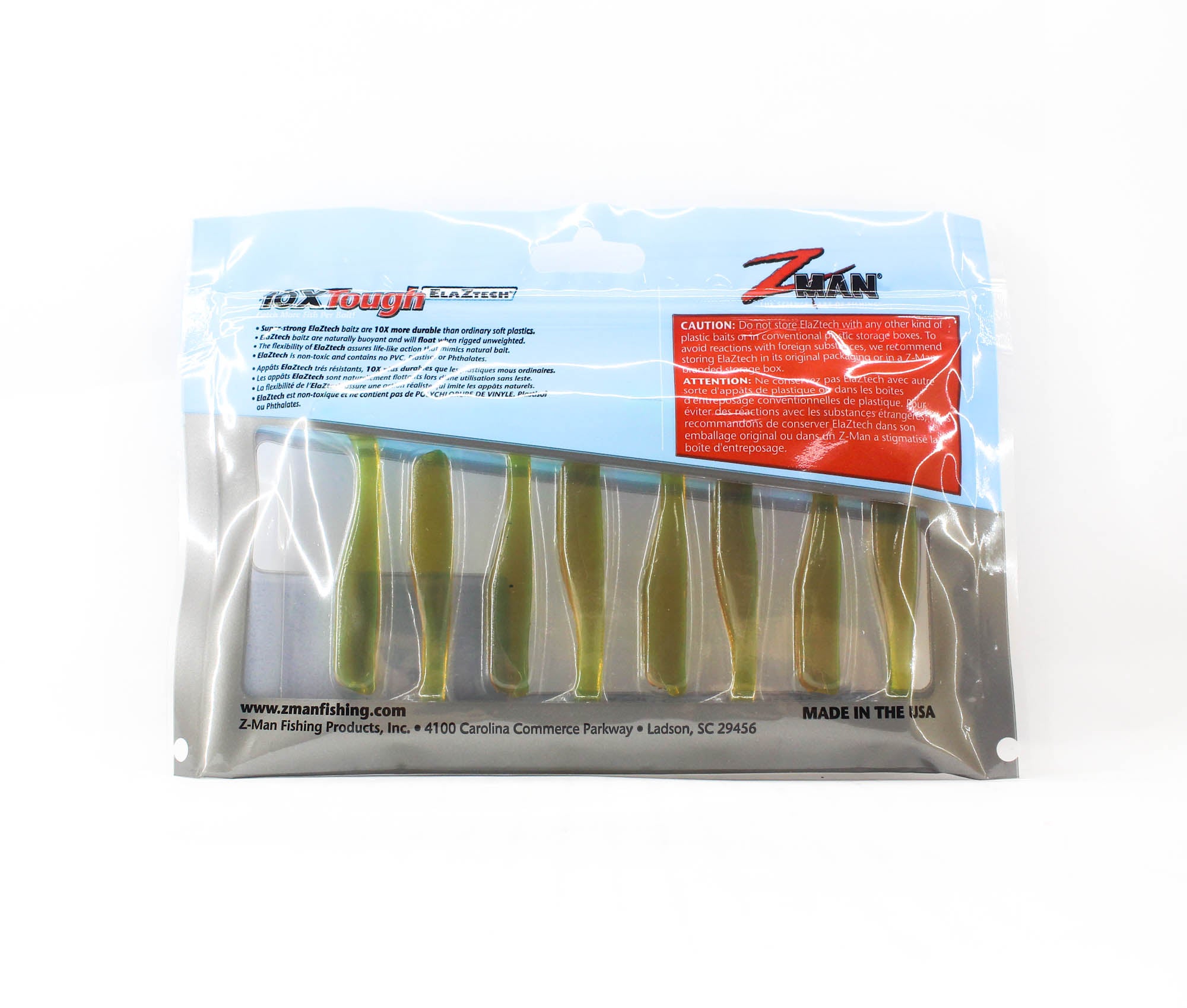 Zman Soft Lure Slim SwimZ 2.5 Inch 8/Pack Motor Oil (5162)