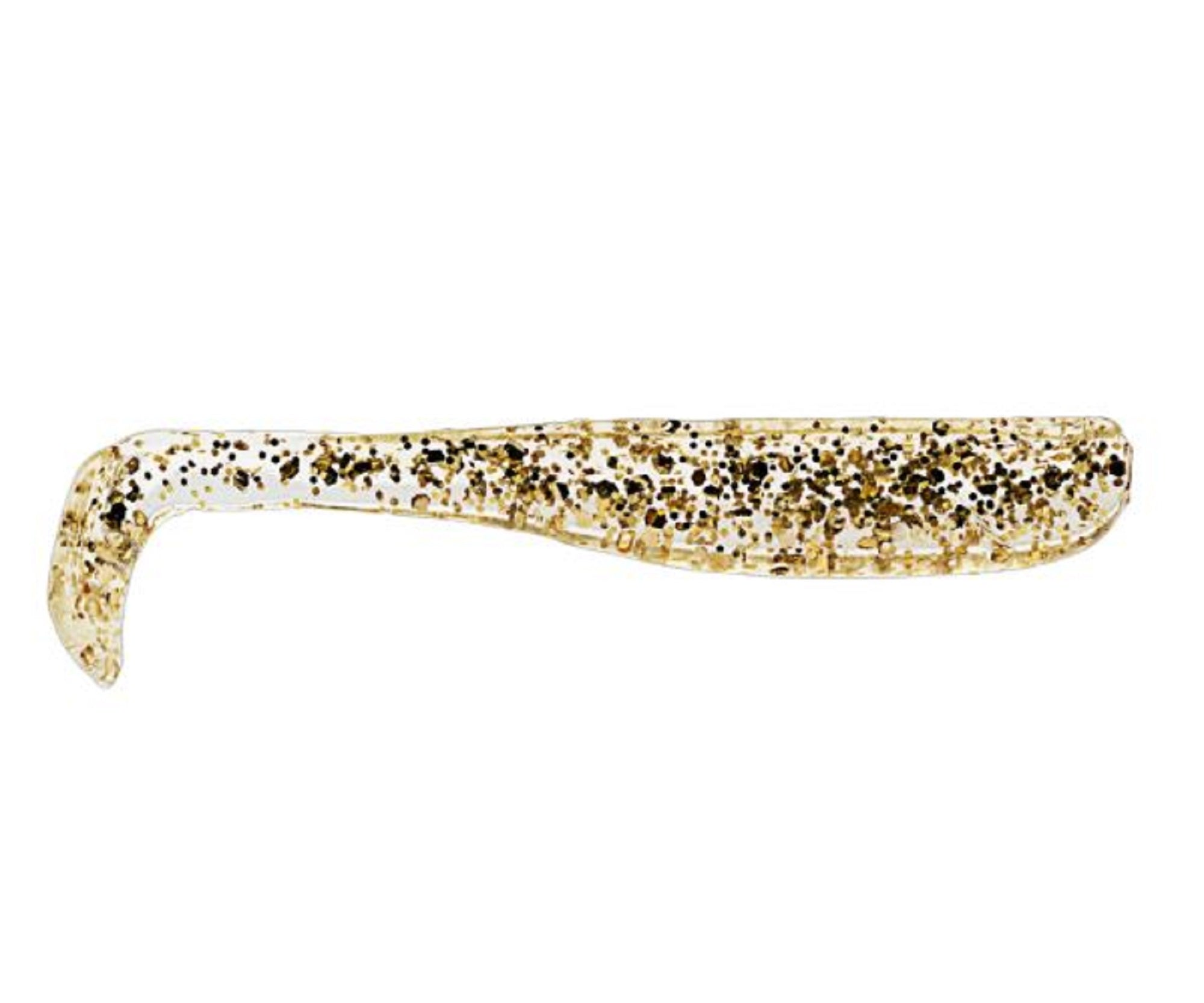 Zman Soft Lure Slim SwimZ 2.5 Inch 8/Pack Gold Flake (5186)