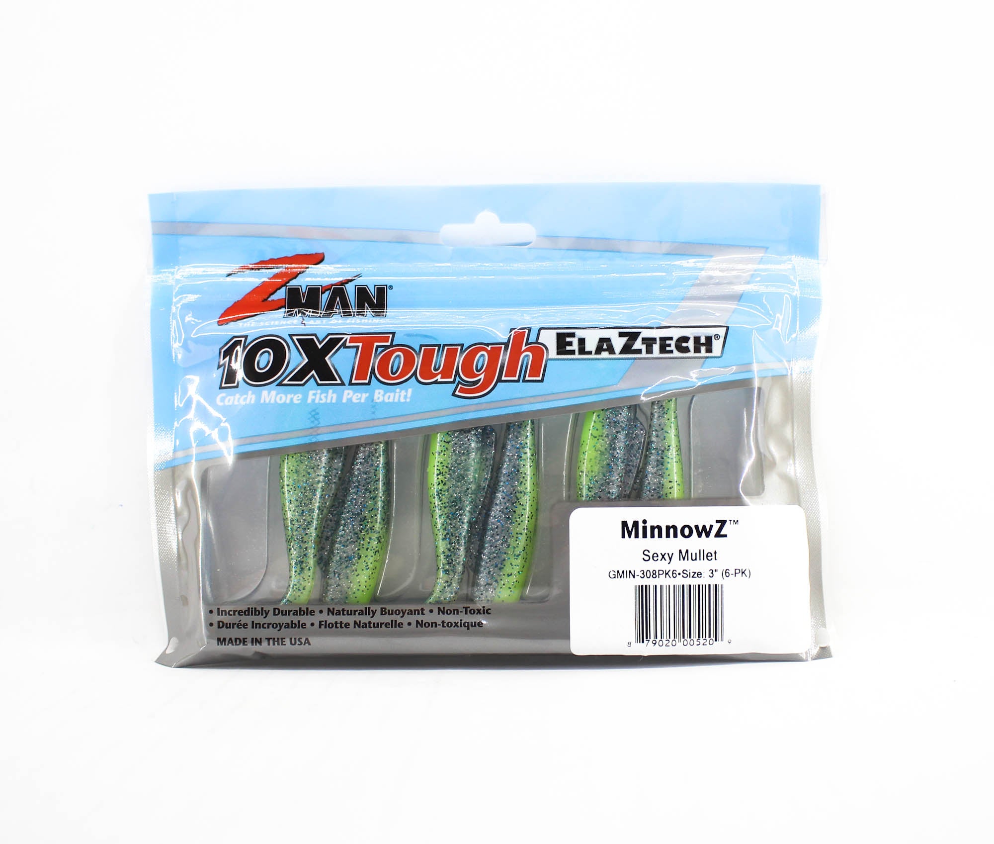 Zman Soft Lure MinnowZ 3 Inch 6/Pack Sexy Mullet (5209)