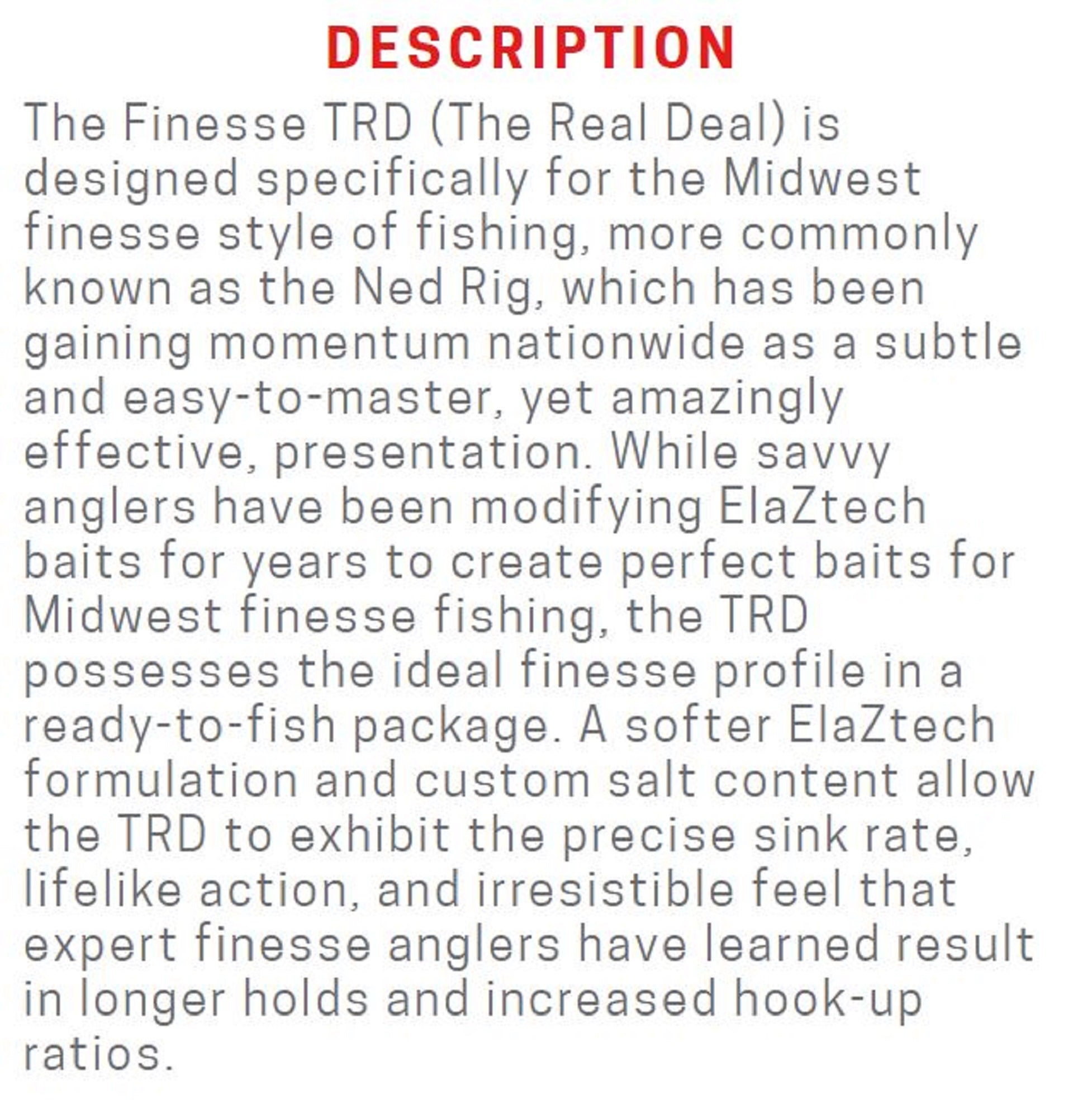 Zman Soft Lure Finesse TRD 2.75 Inch 8/Pack June Bug (5452)