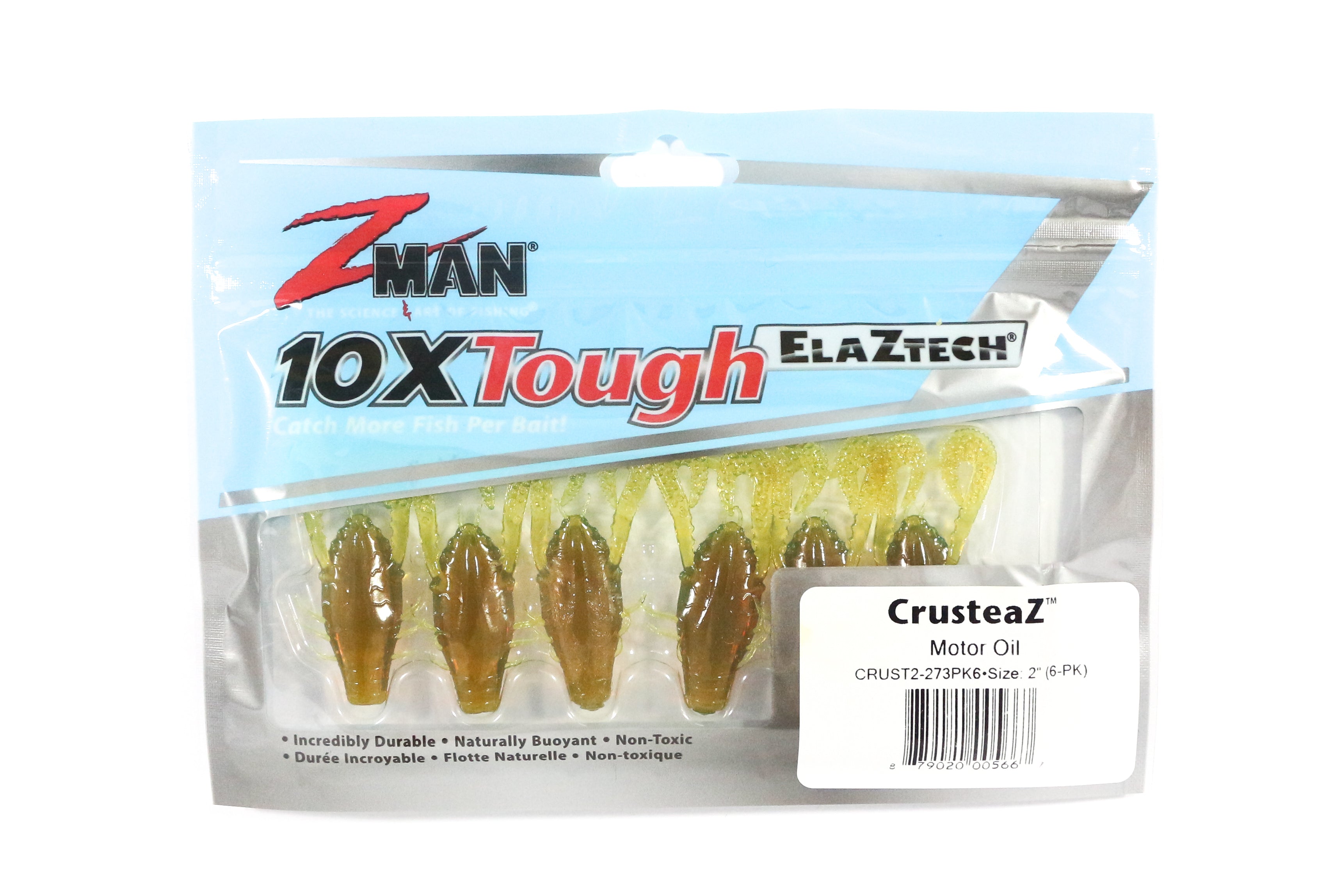 Zman Soft Lure CrusteaZ 2 Inch 6/Pack Motor Oil (5667)
