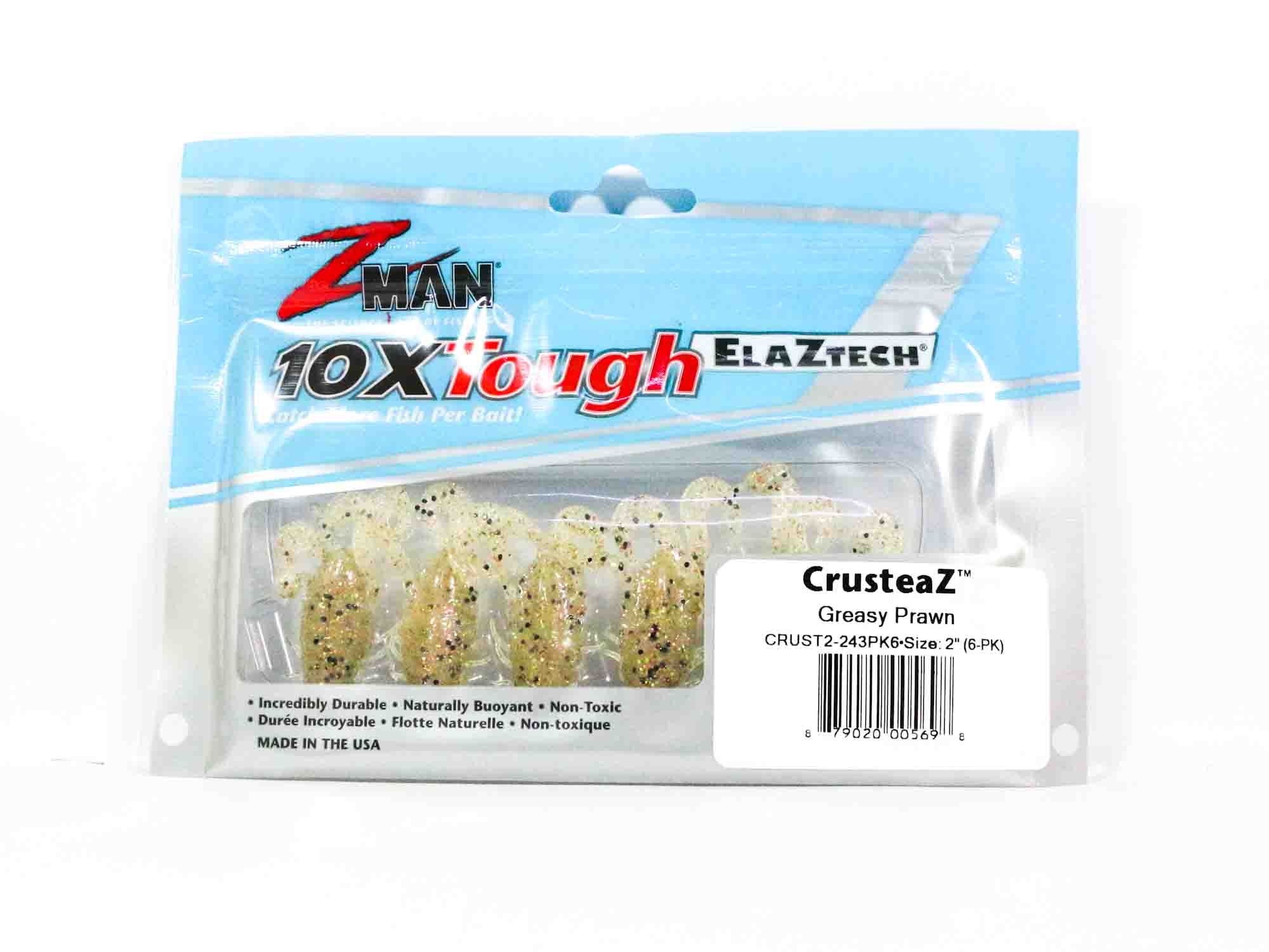 Zman Soft Lure CrusteaZ 2 Inch 6/Pack Greasy Prawn (5698)