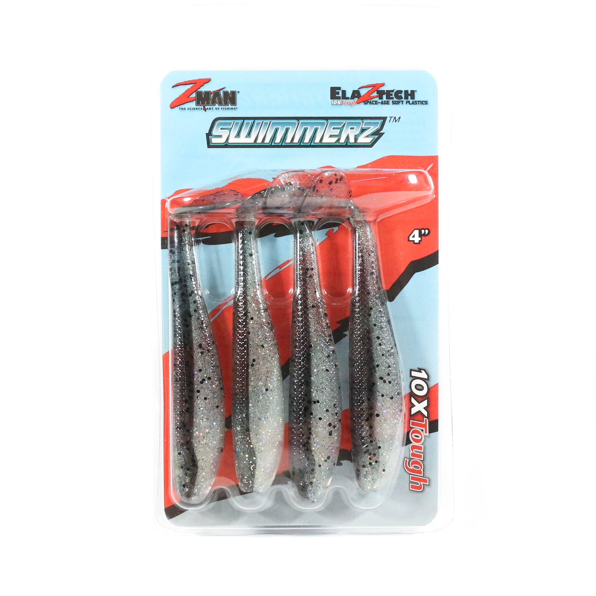 Zman Soft Lure SwimmerZ 4 Inch 4/Pack Bad Shad (6268)