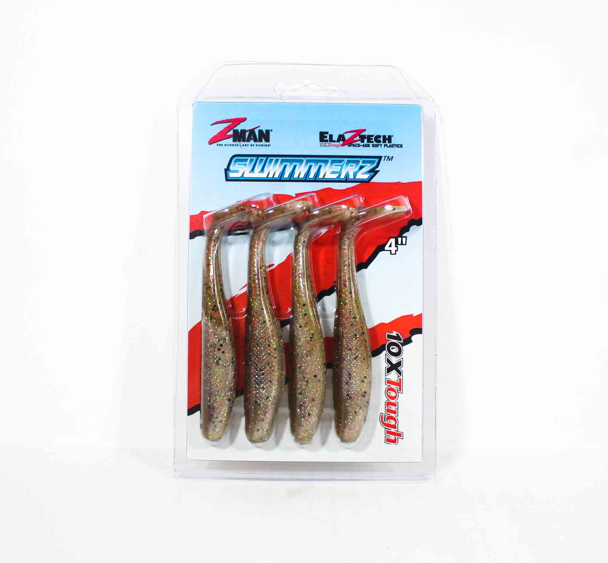 Zman Soft Lure SwimmerZ 4 Inch 4/Pack Houdini (6299)