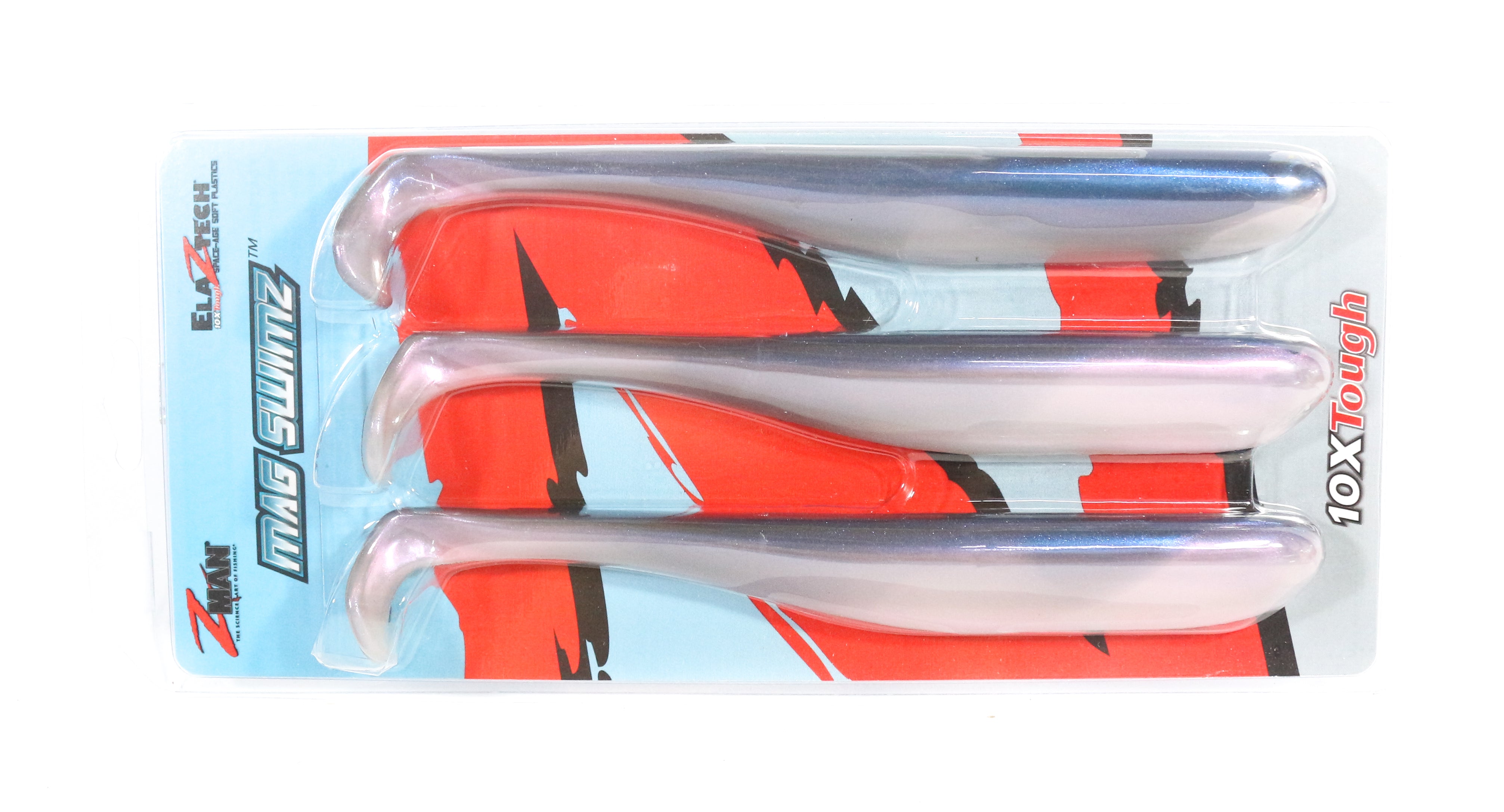 Zman Soft Lure Mag SwimZ 8 Inch 3/Pack Blue Back Herring (8101)