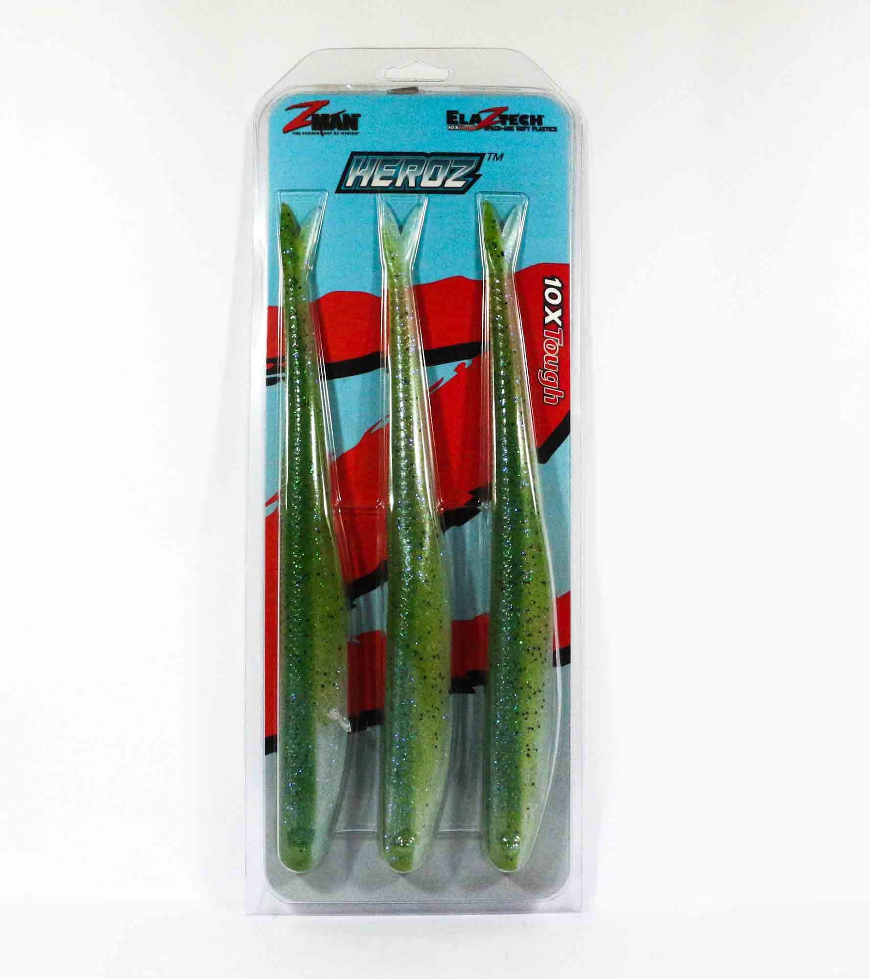 Zman Soft Lure HeroZ 10 Inch 3/Pack Green Lantern (8194)