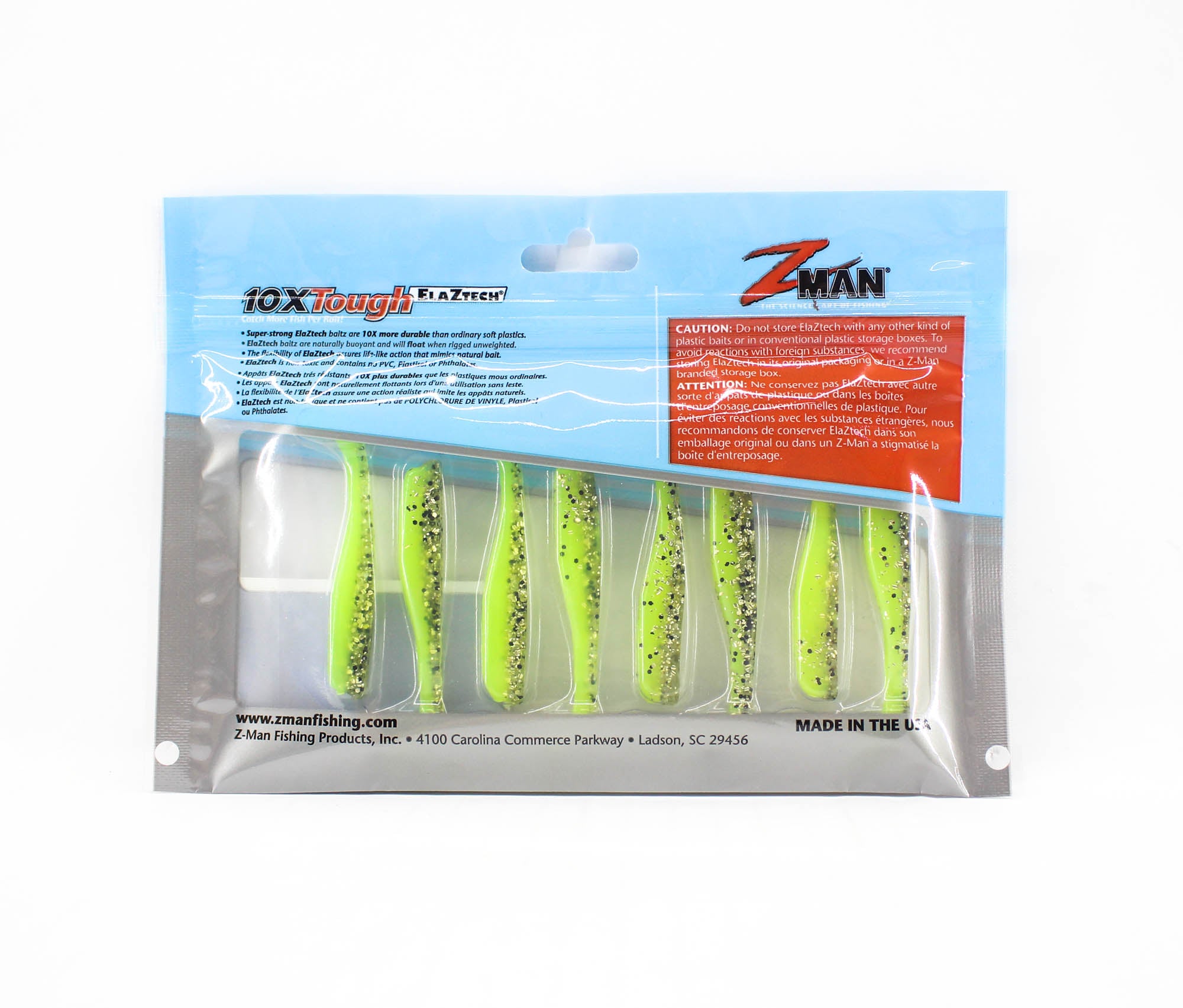 Zman Soft Lure Slim SwimZ 2.5 Inch 8/Pack Space Guppy (8316)