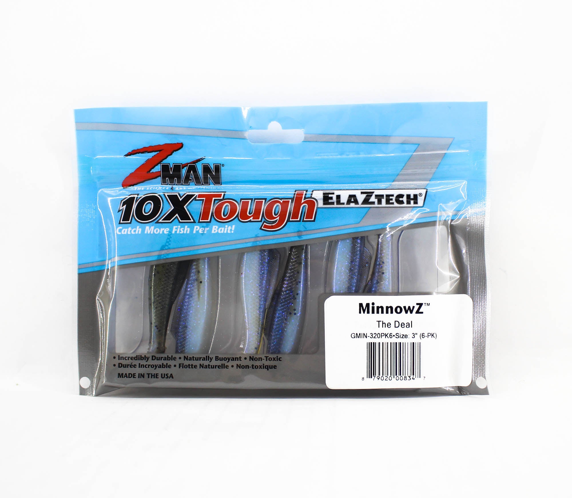 Zman Soft Lure MinnowZ 3 Inch 6/Pack The Deal (8347)