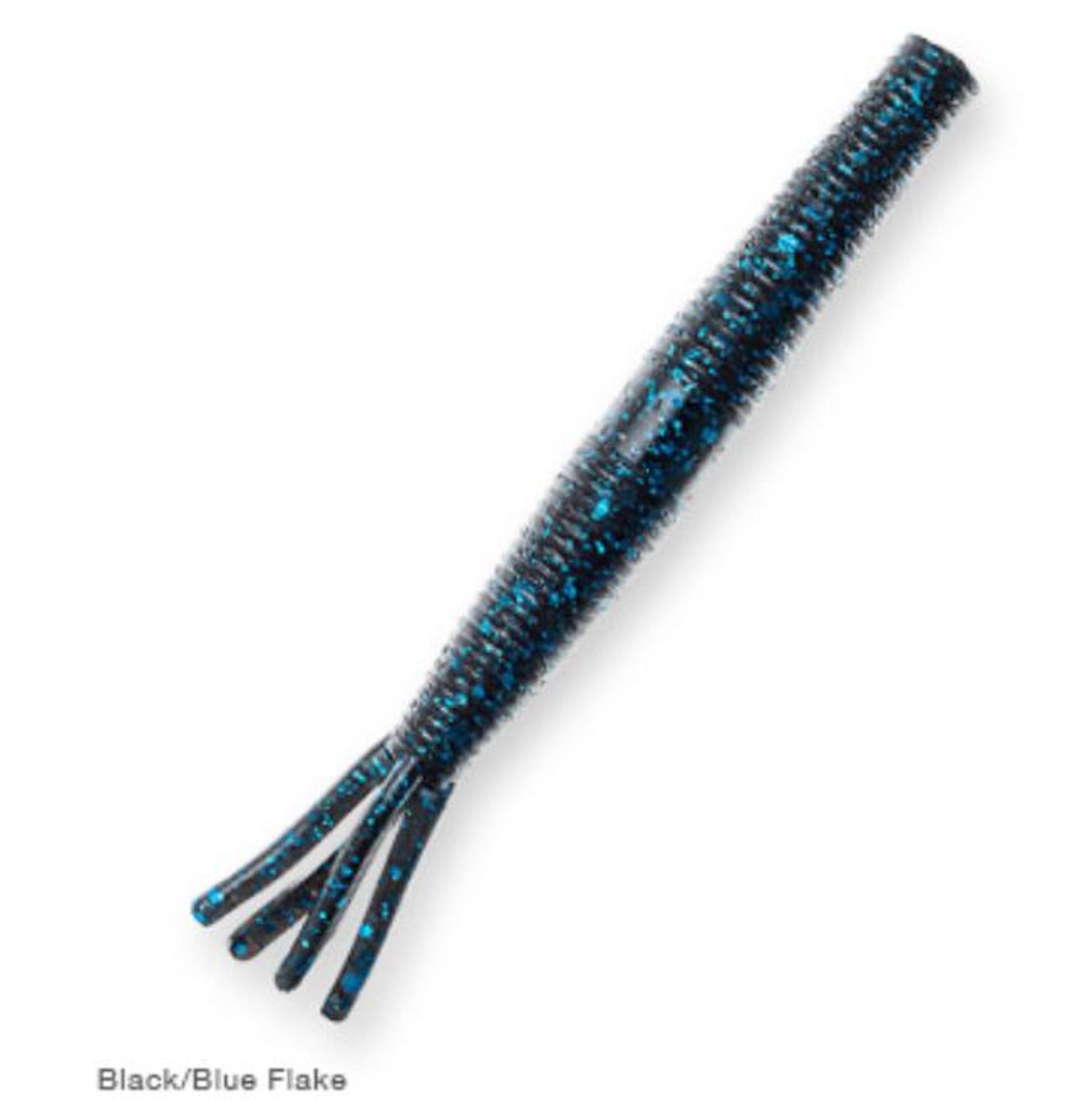 Zman Soft Lure Hula Stickz 4 Inch 6/Pack Black/Blue Flake (8699)
