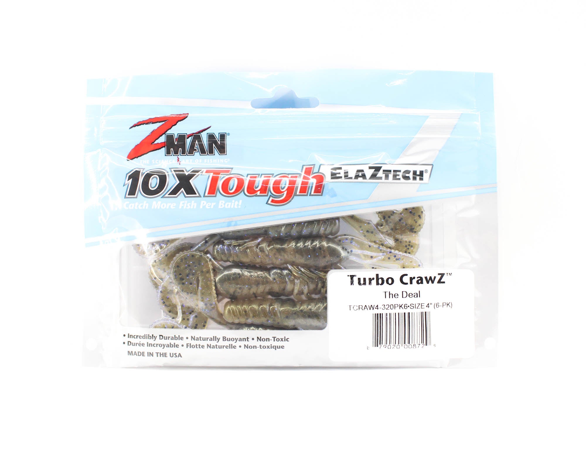 Zman Soft Lure Turbo CrawZ 4 Inch 6/Pack The Deal (8729)