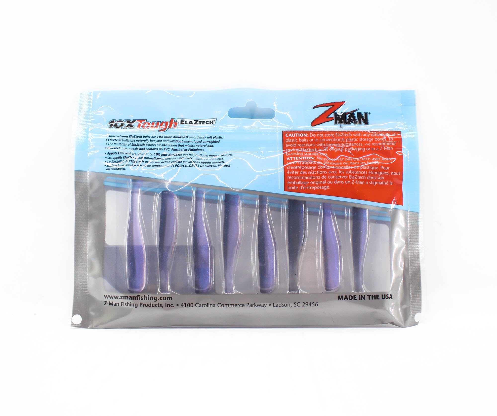Zman Soft Lure Slim SwimZ 2.5 Inch 8/Pack Mood Ring (9405)